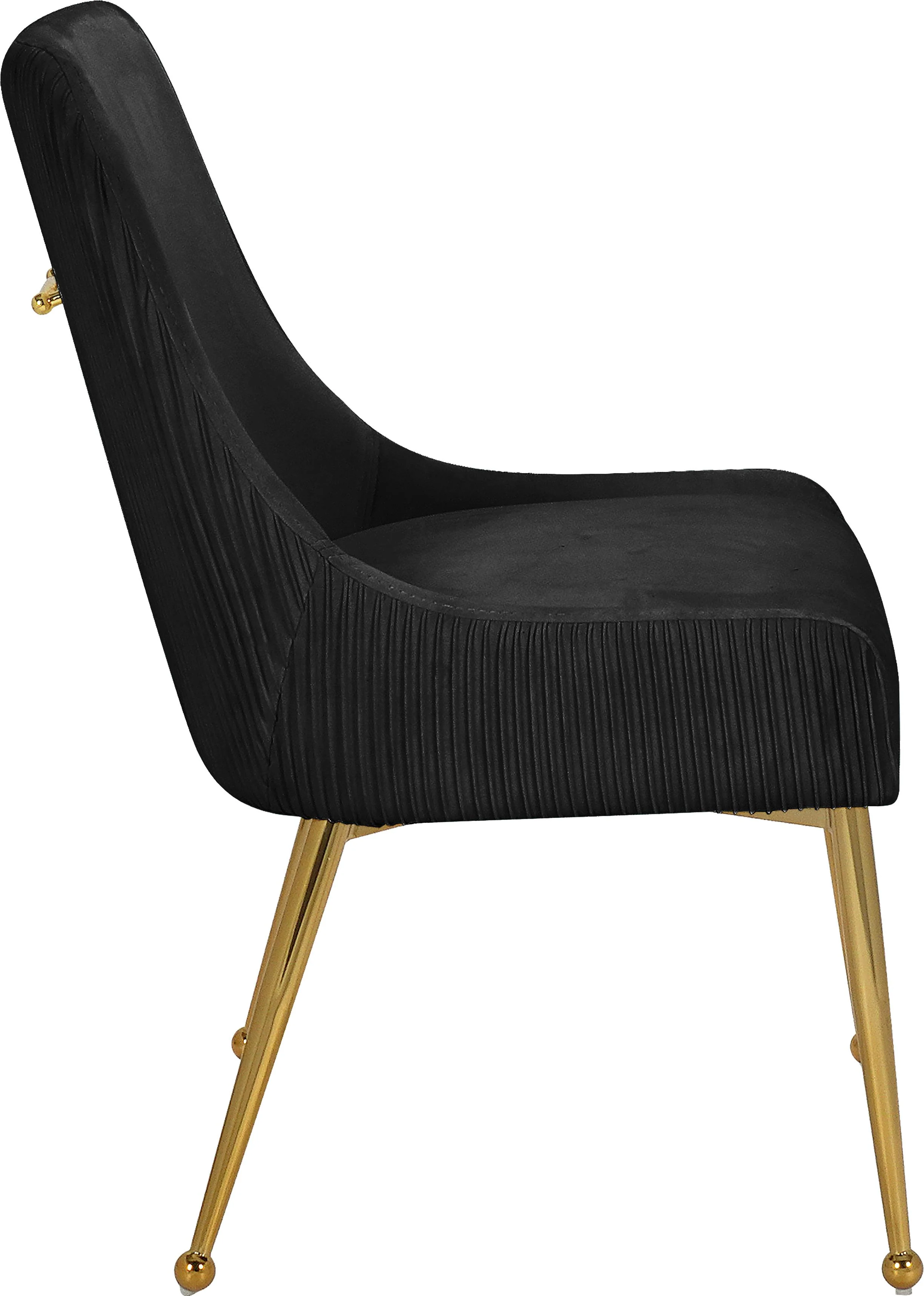 Ace Black Velvet Dining Chair - Image 3