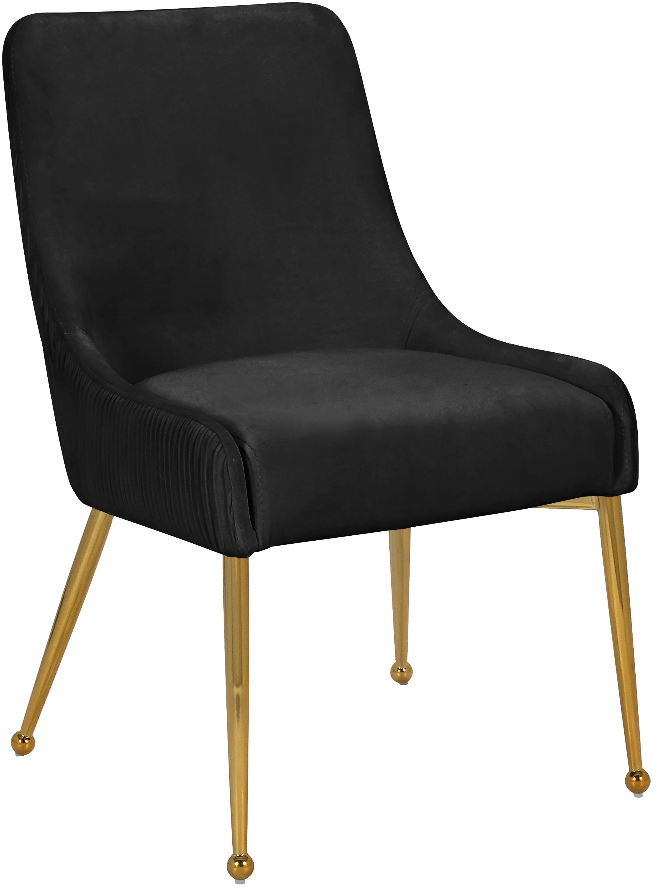 Ace Black Velvet Dining Chair - Image 4