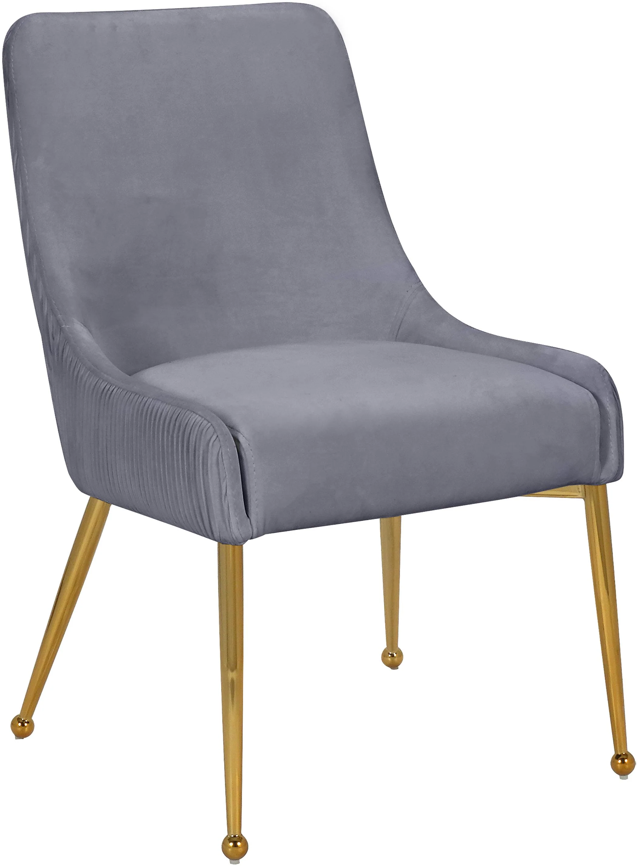 Ace Grey Velvet Dining Chair - Image 4