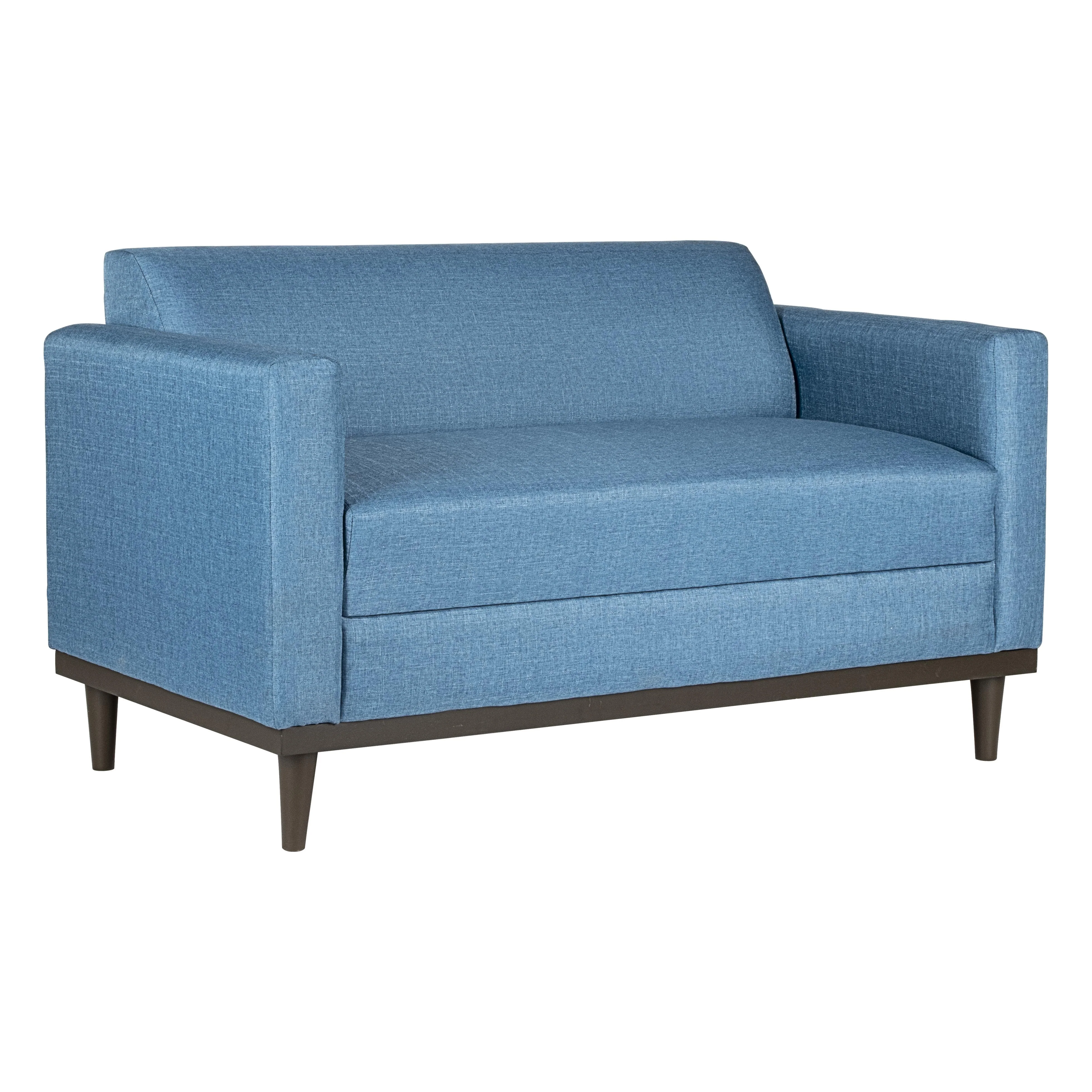 AIDEN LOVESEAT W/2 THROW PILLOWS-BLUE - Image 2