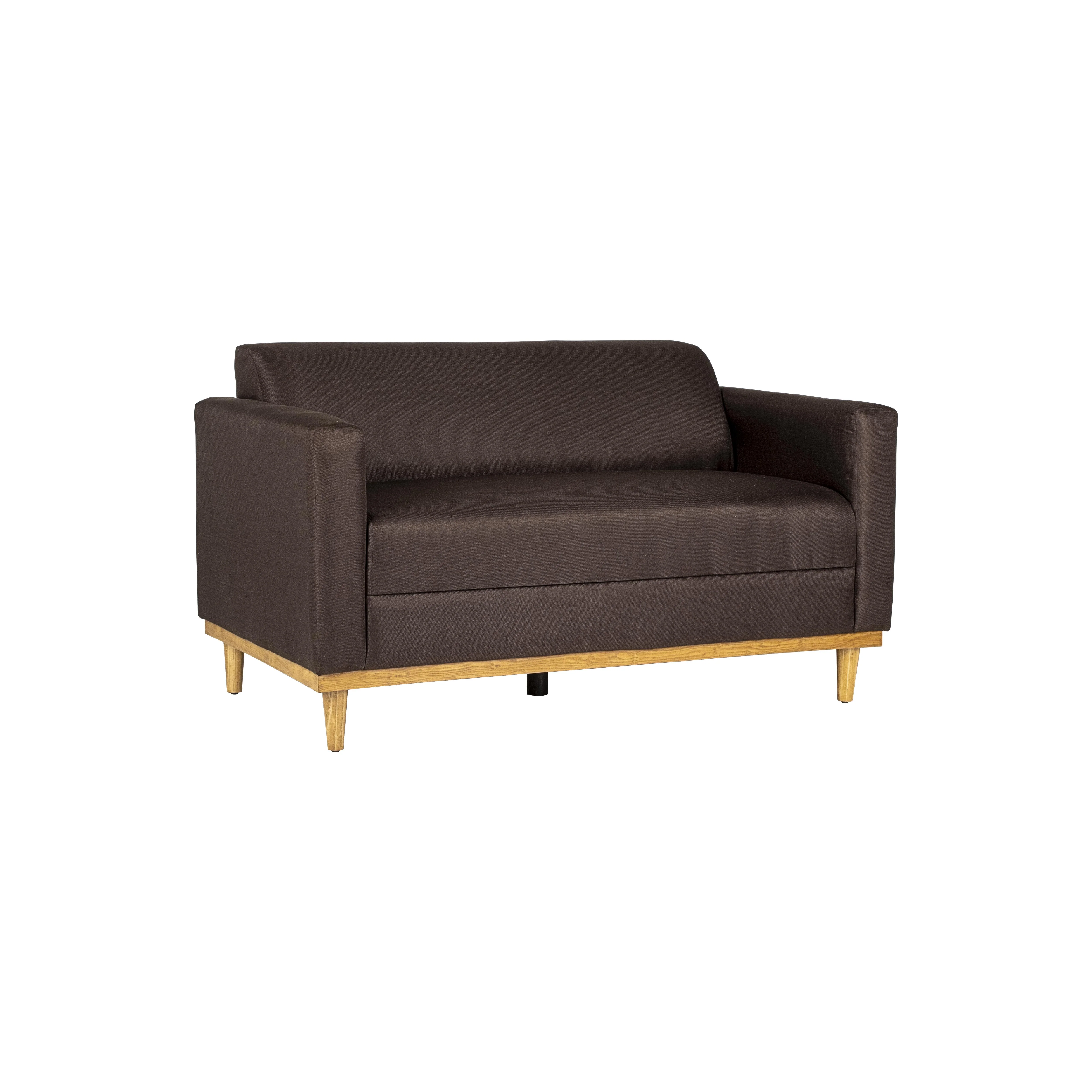 AIDEN LOVESEAT W/2 THROW PILLOWS-CHOCOLATE - Image 2