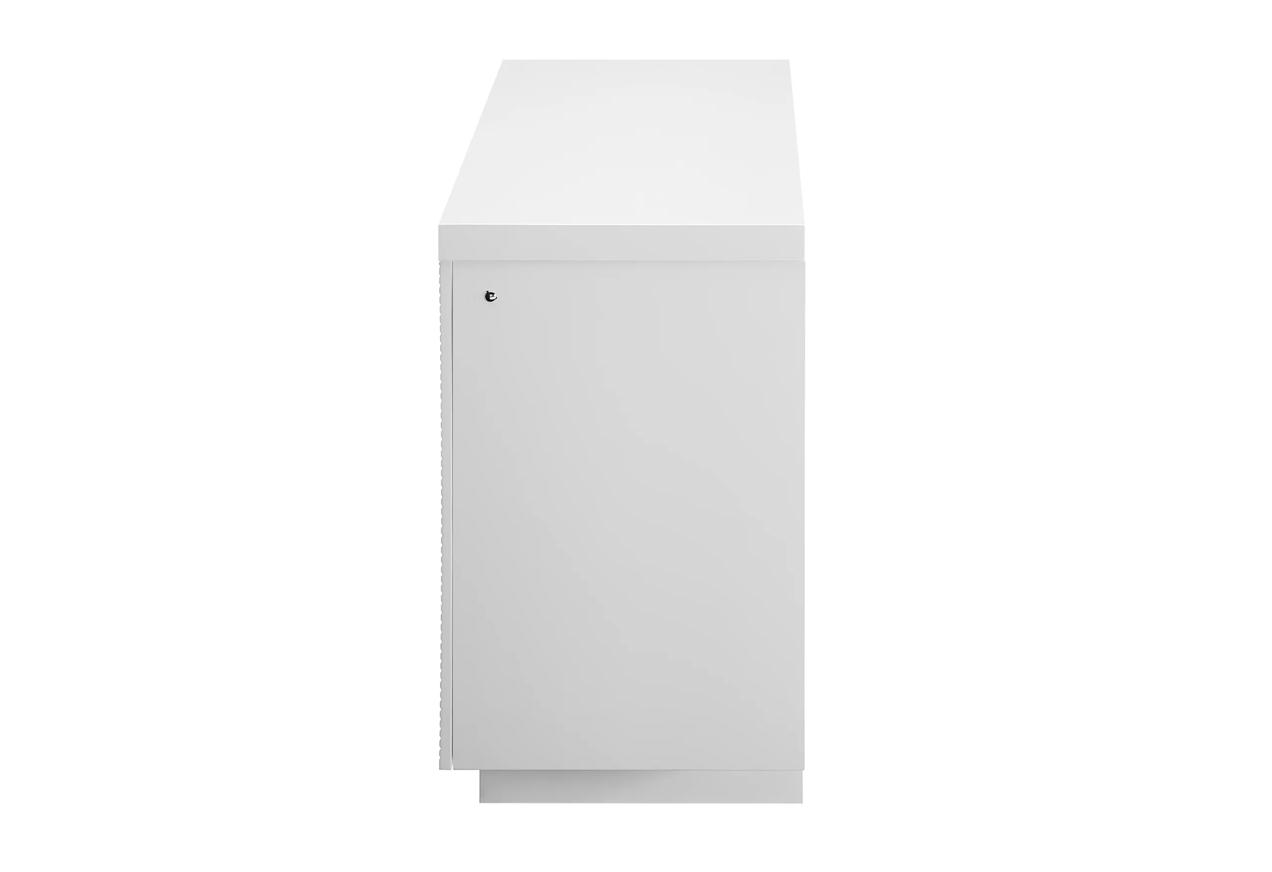 AILEEN WHITE 66" ENT UNIT W/LED, SPEAKERS, CRYSTAL AND POP-UP DOORS - Image 4