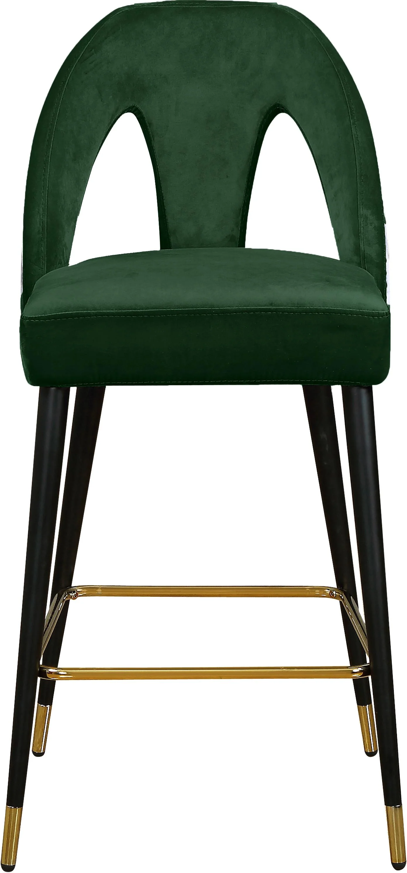 Akoya Green Velvet Stool - Image 4