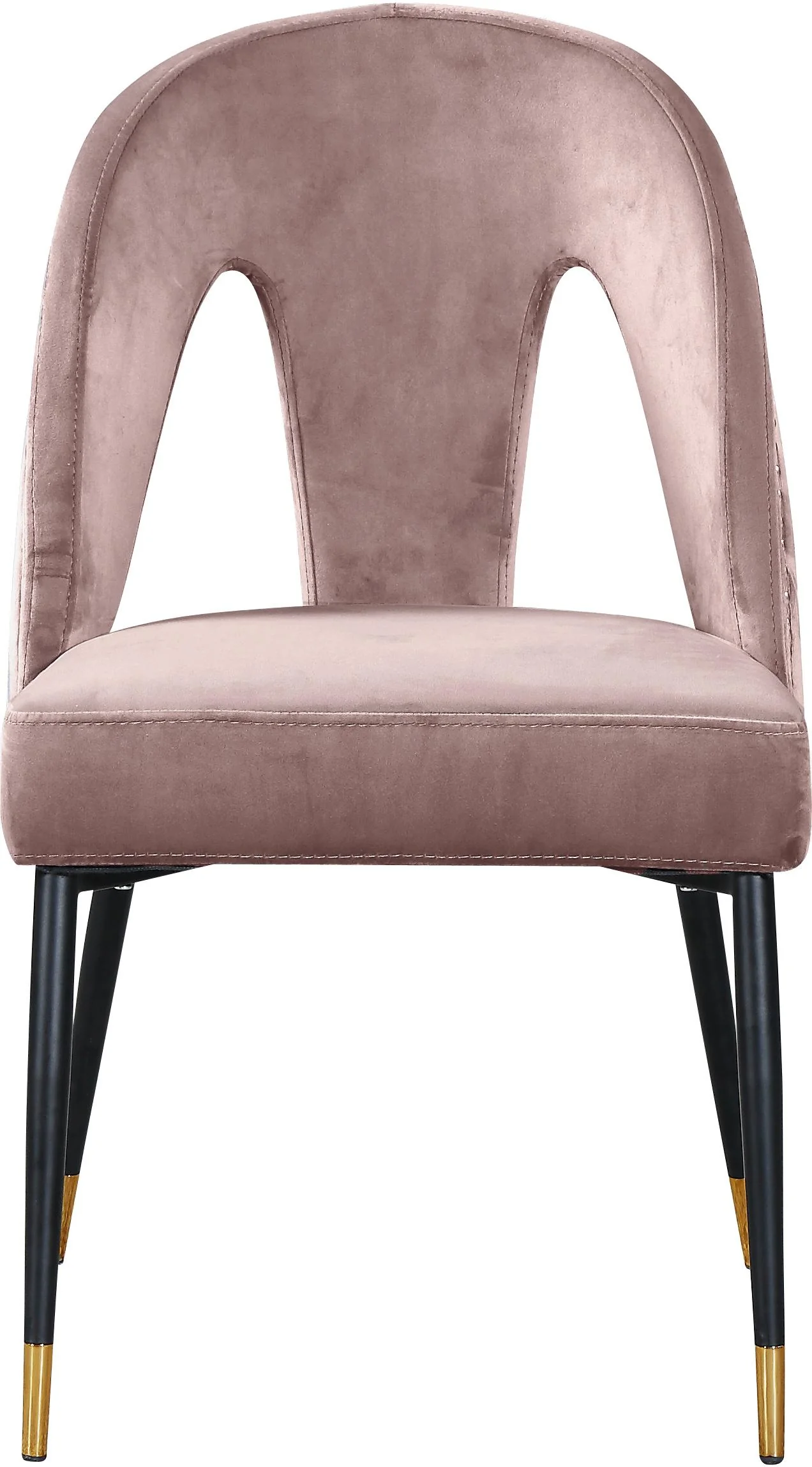 Akoya Pink Velvet Dining Chair - Image 3