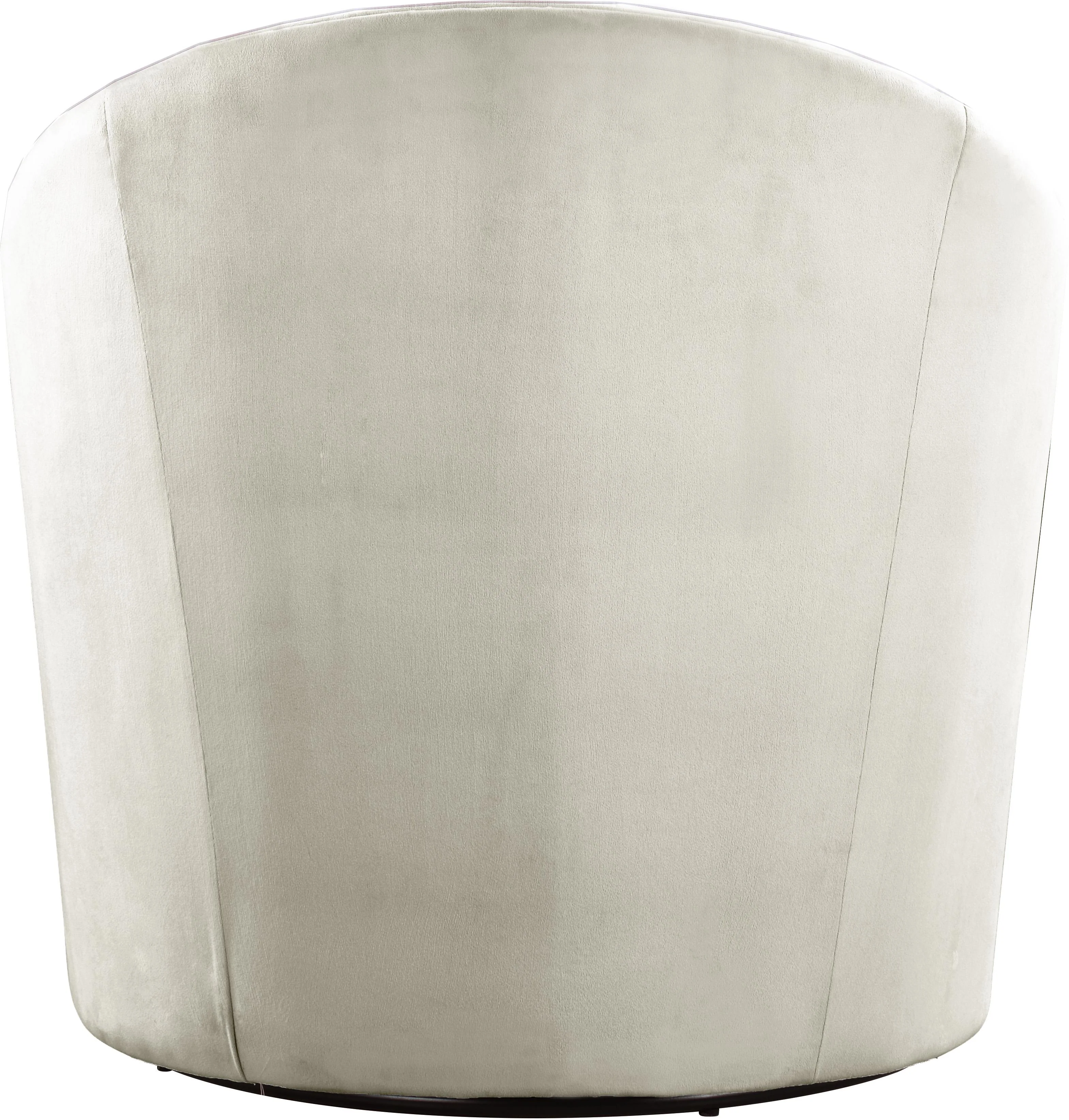 Alessio Cream Velvet Accent Chair - Image 3