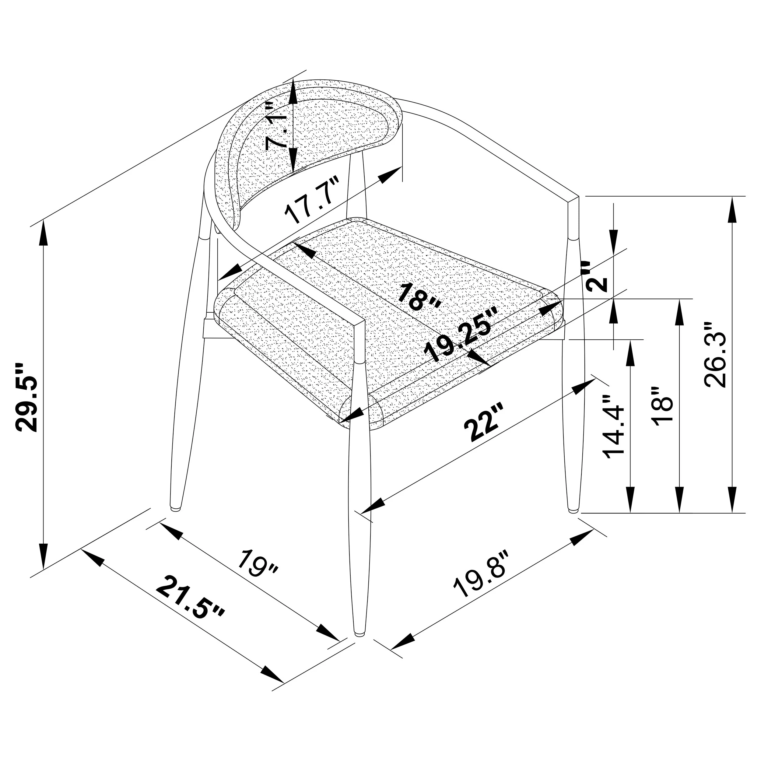 Bradbury Dining Arm Chair - Image 14
