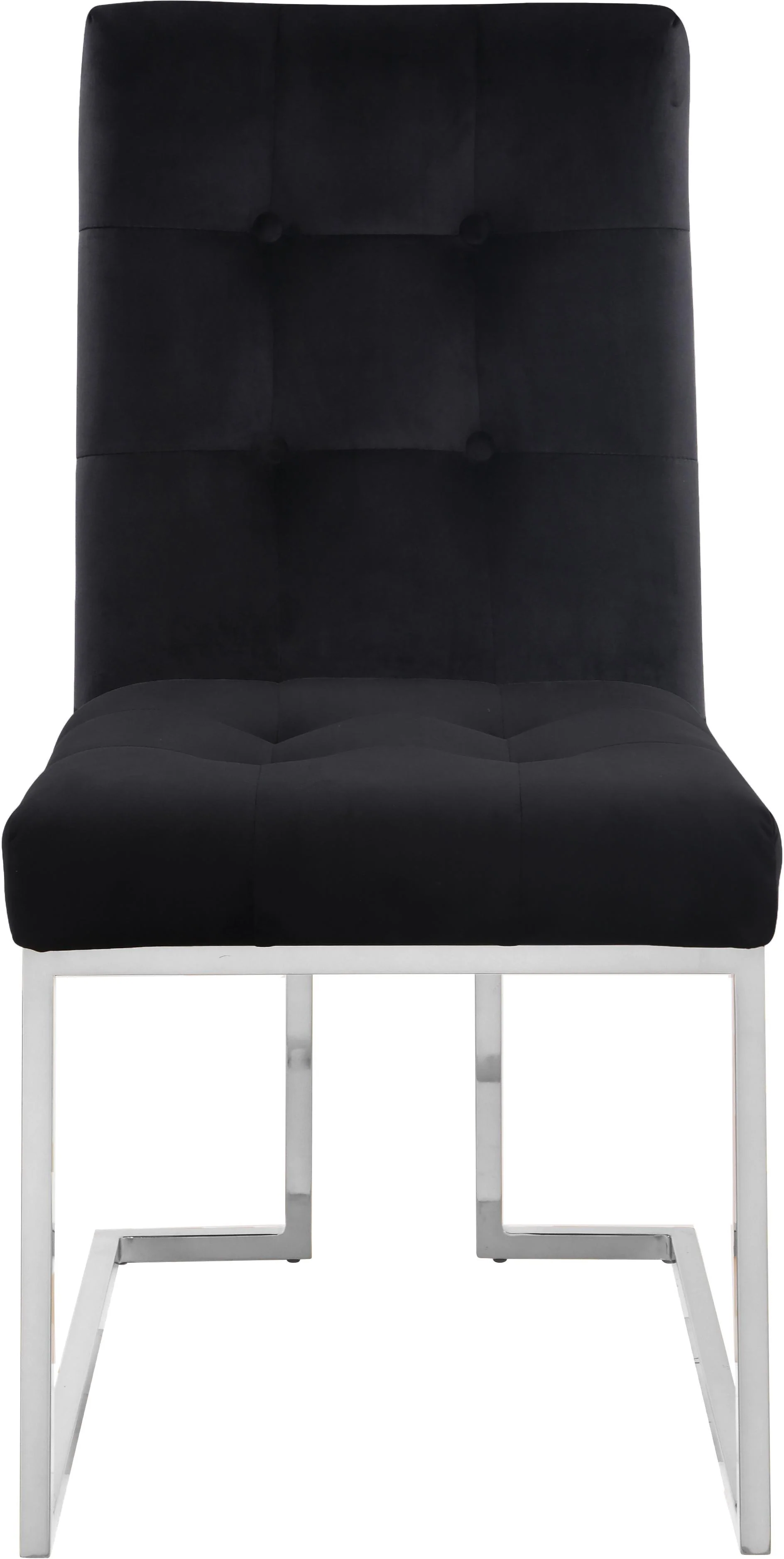 Alexis Black Velvet Dining Chair - Image 4