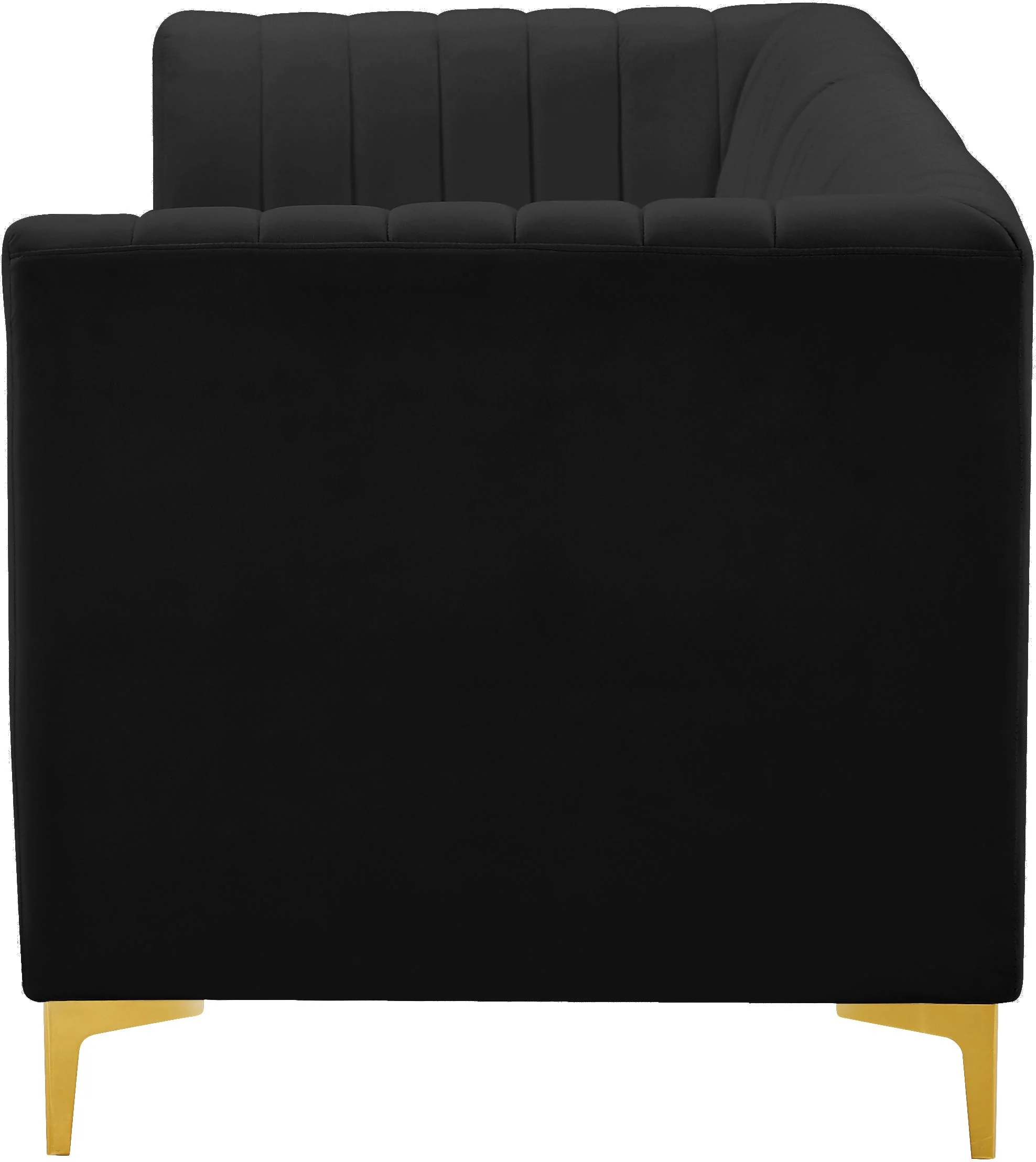 Alina Black Velvet Modular Sofa - Image 24