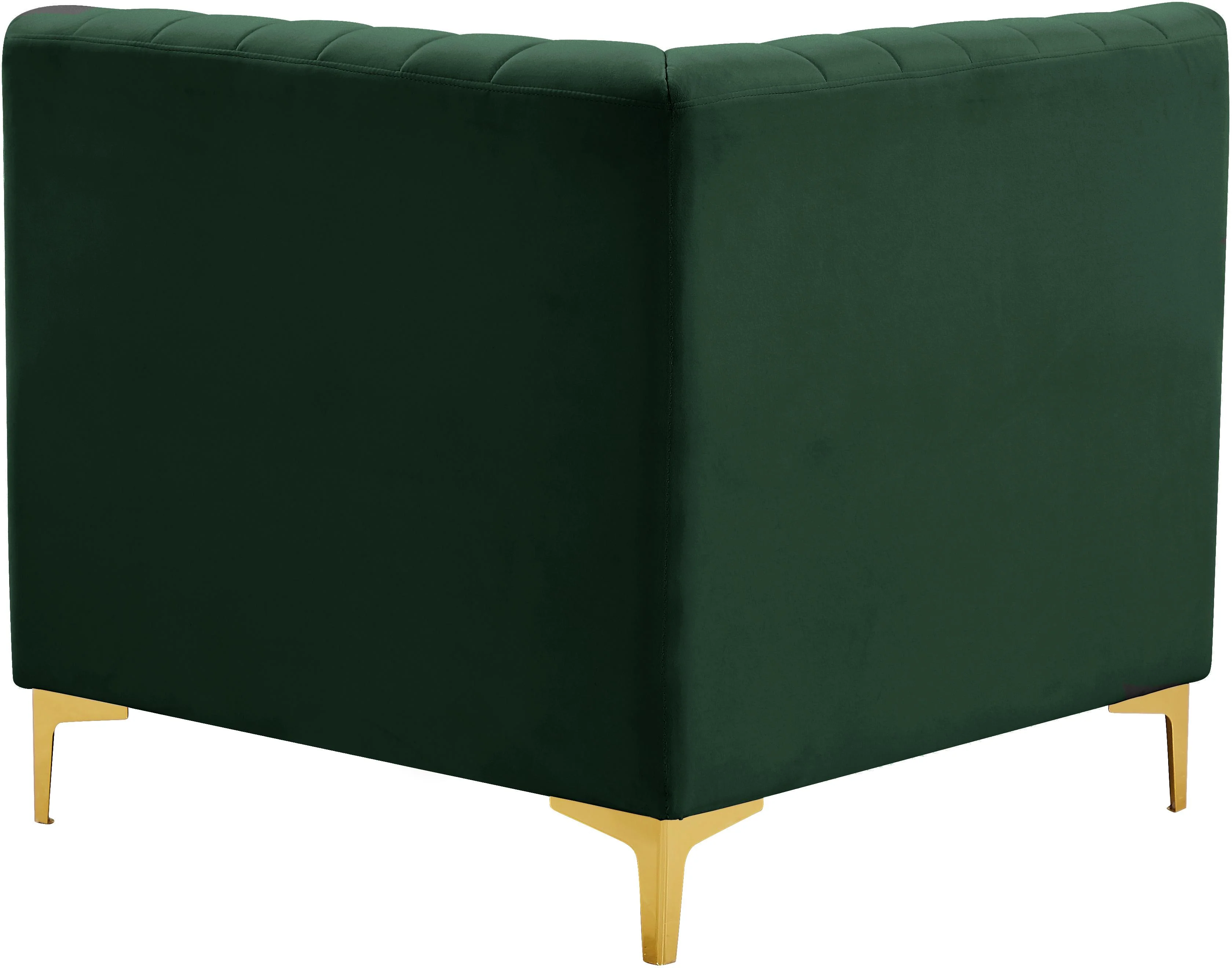 Alina Green Velvet Corner Chair - Image 5