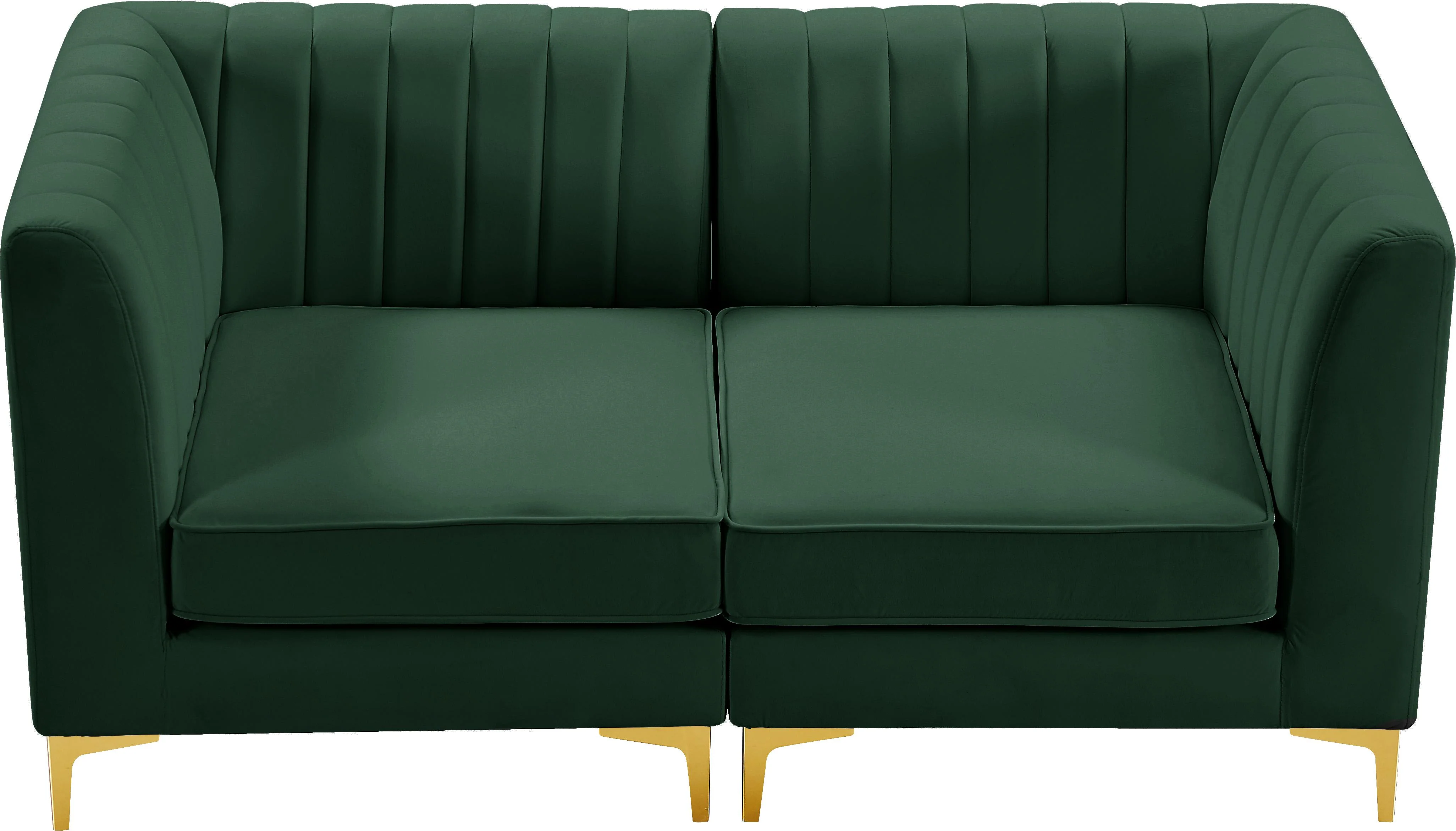 Alina Green Velvet Modular Sectional - Image 15
