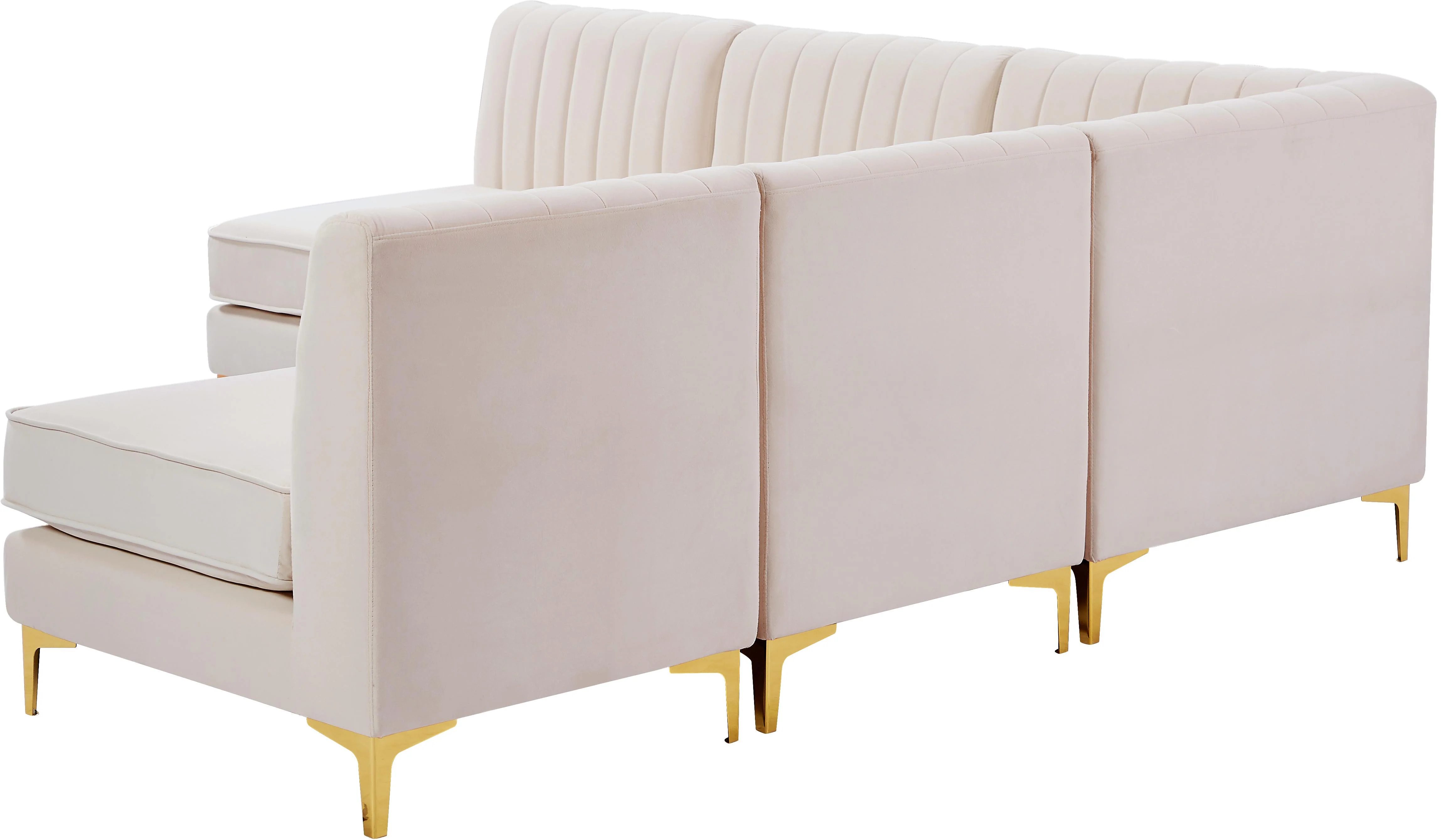 Alina Pink Velvet Modular Sectional - Image 37