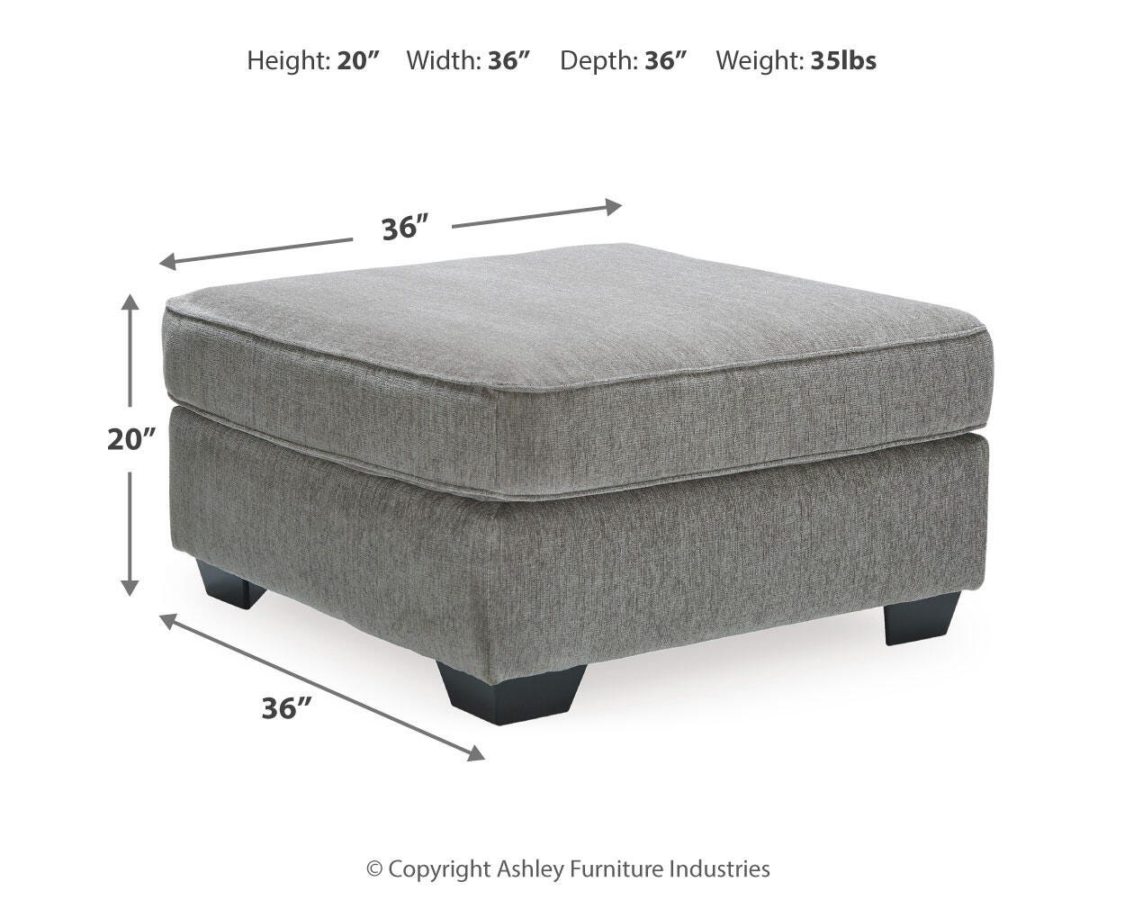 Altari Oversized Accent Ottoman - Image 4
