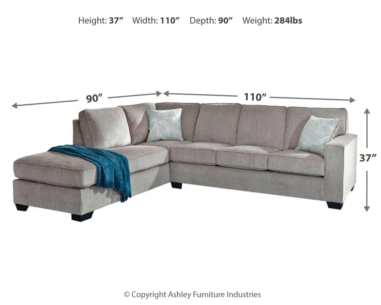 Altari Sleeper Sectional with Chaise - Image 16