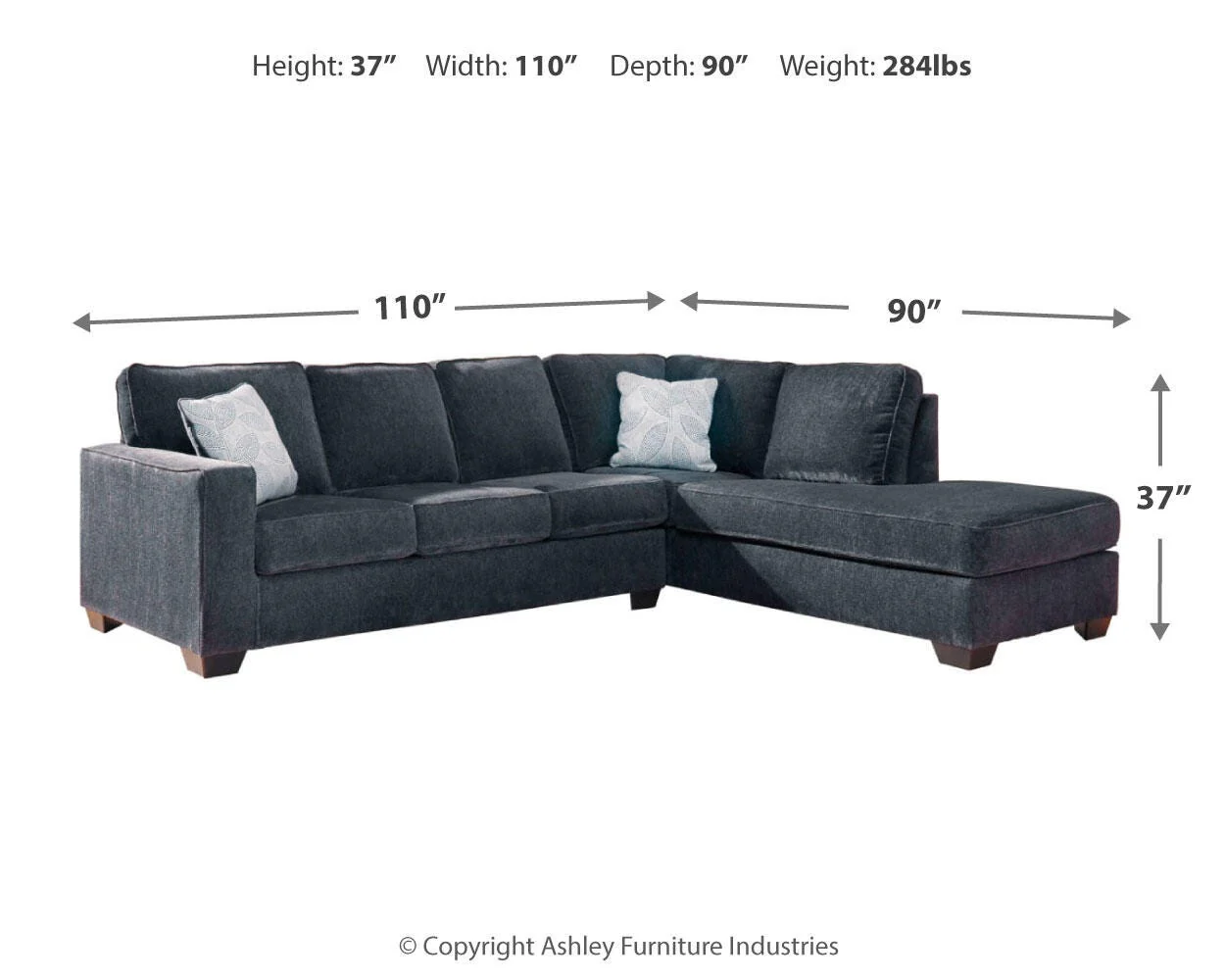 Altari Sleeper Sectional with Chaise - Image 4