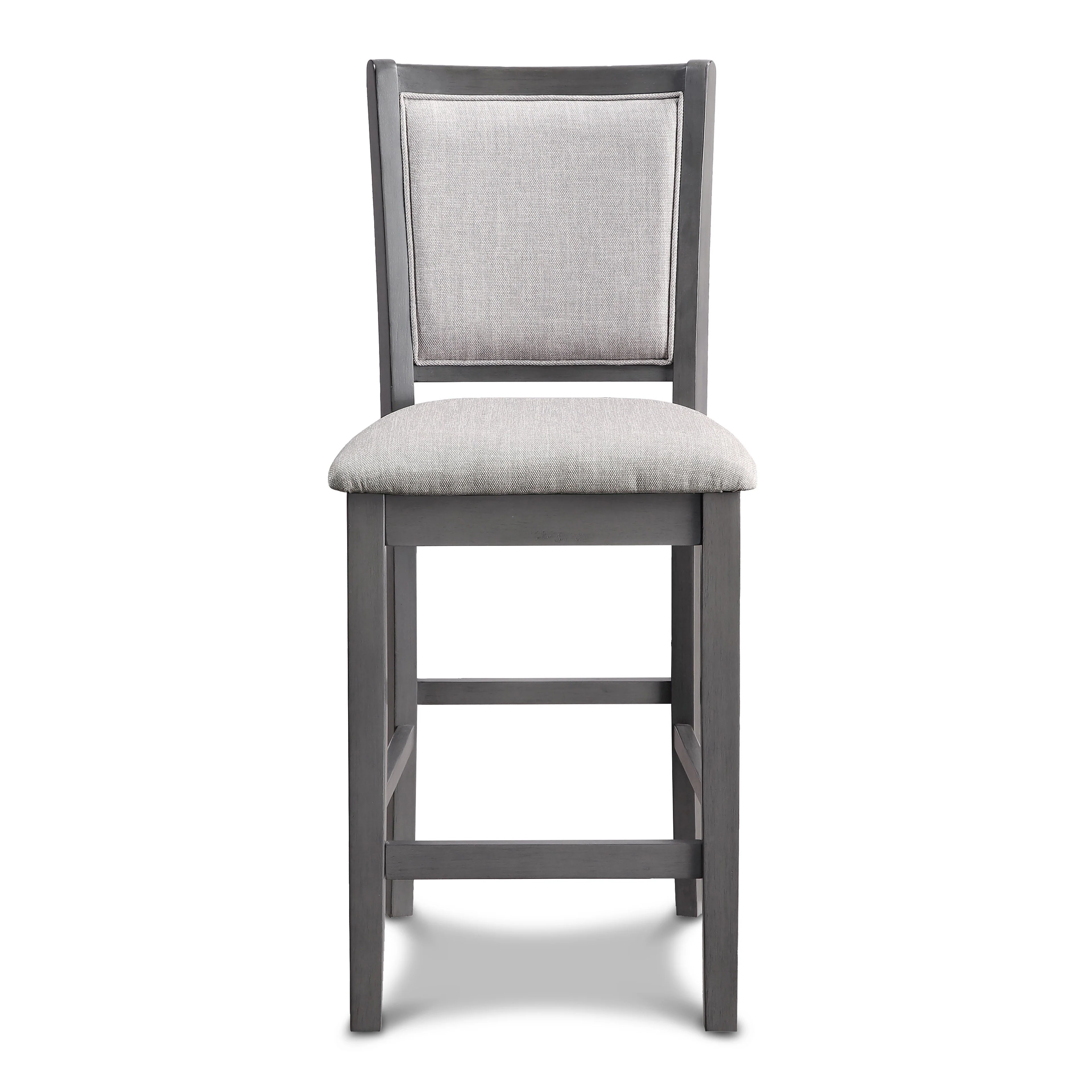 Amy 5 Pc 42" Round Counter Dining Set-Gray - Image 2
