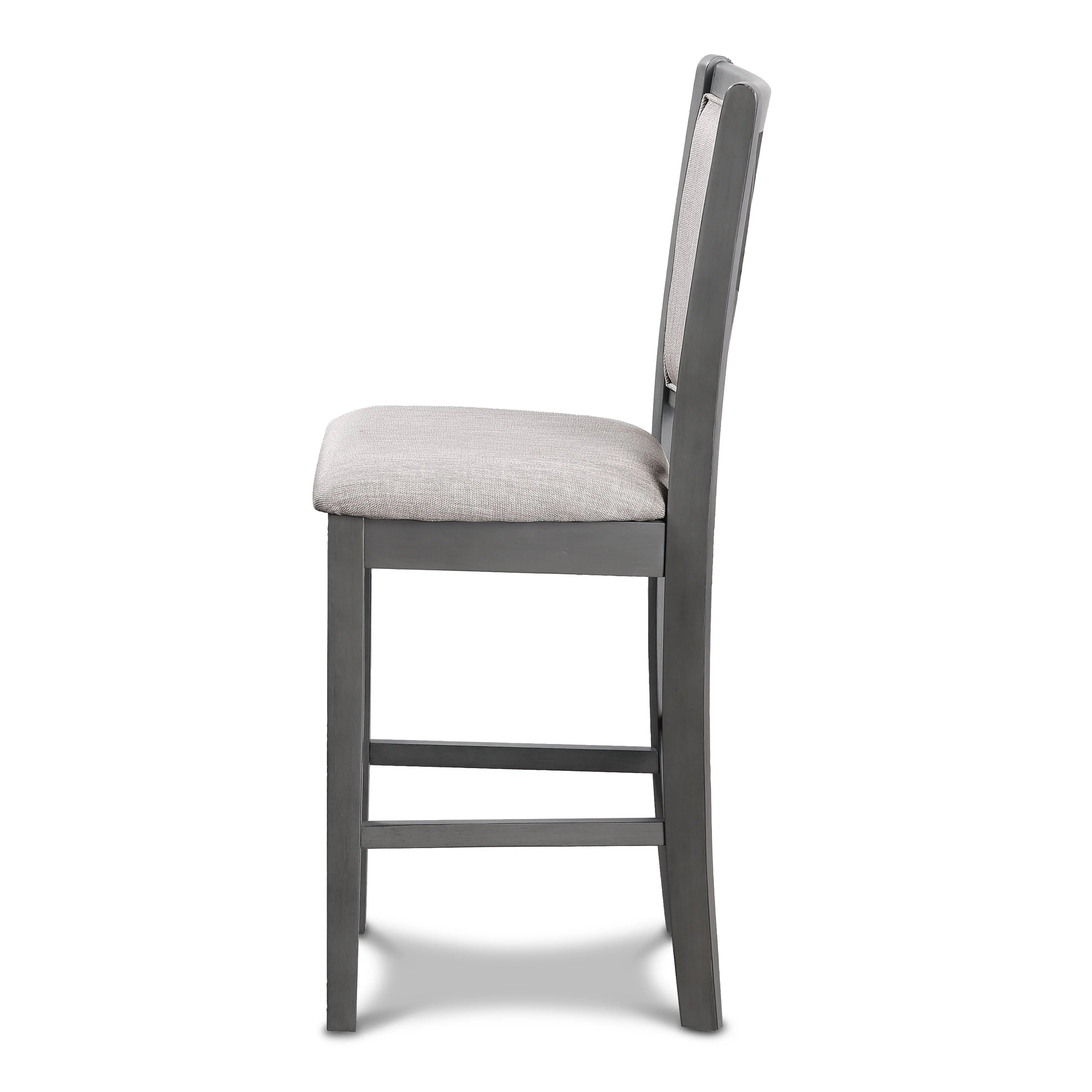 Amy 5 Pc 42" Round Counter Dining Set-Gray - Image 3