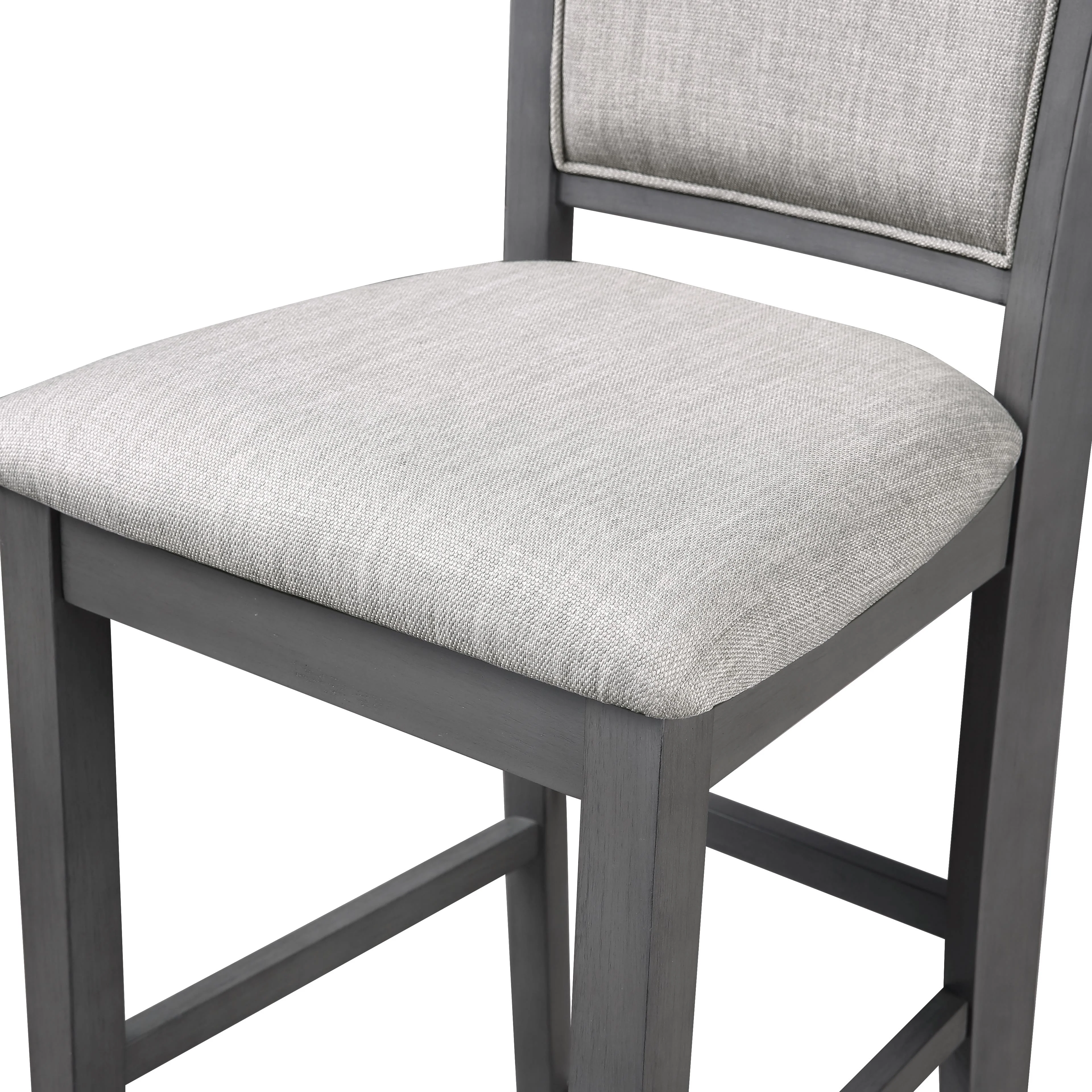 Amy 5 Pc 42" Round Counter Dining Set-Gray - Image 5