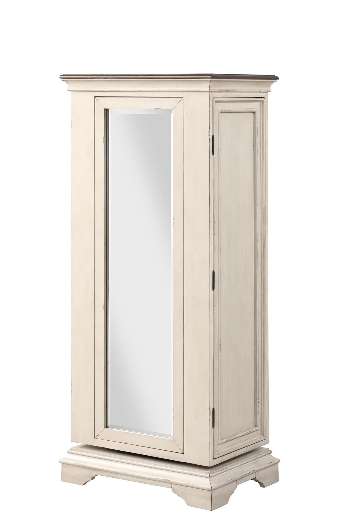 ANASTASIA LINGERIE SWIVEL CHEST W/MIRROR-ANT. WHITE - Image 4