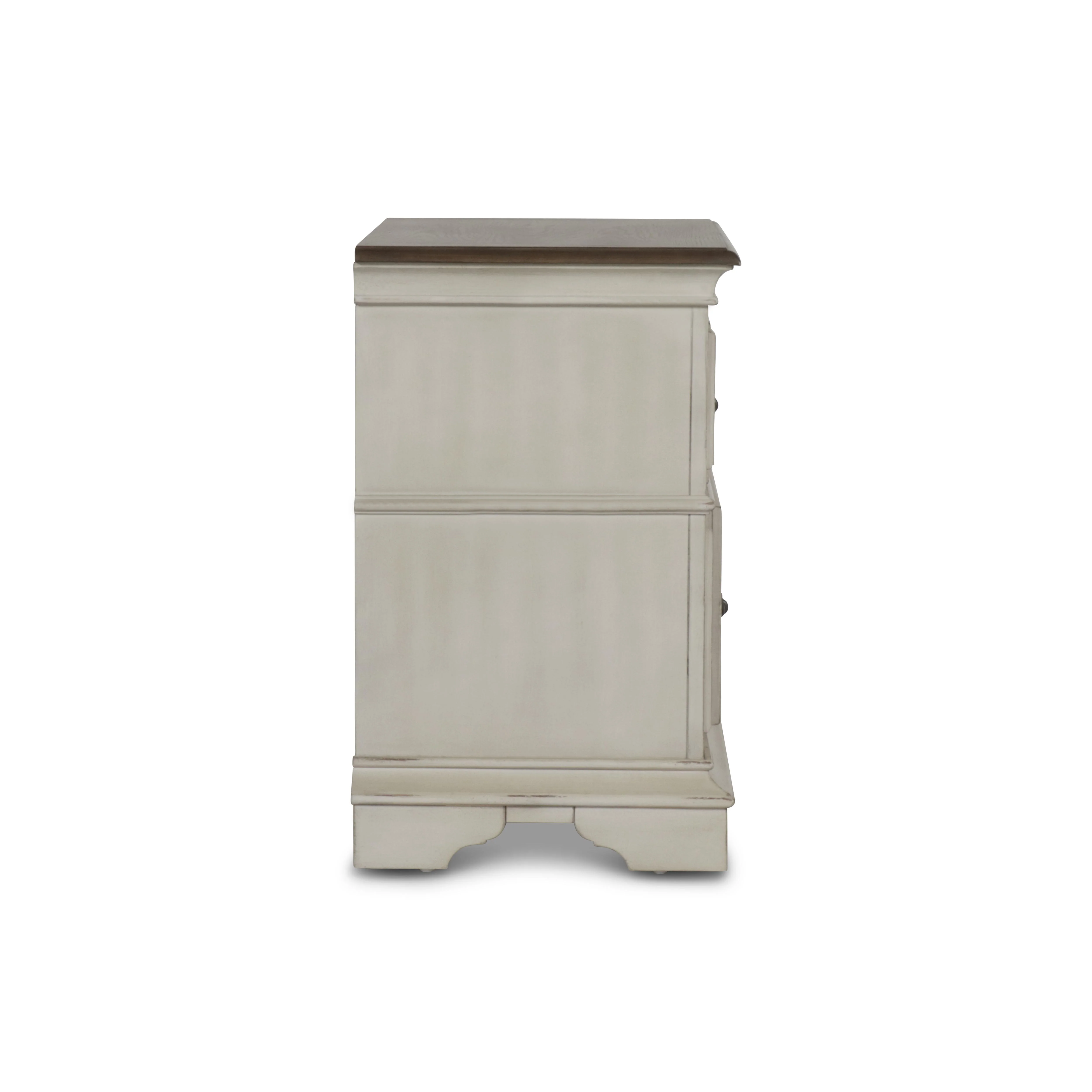 ANASTASIA NIGHTSTAND - ANT. WHITE - Image 4