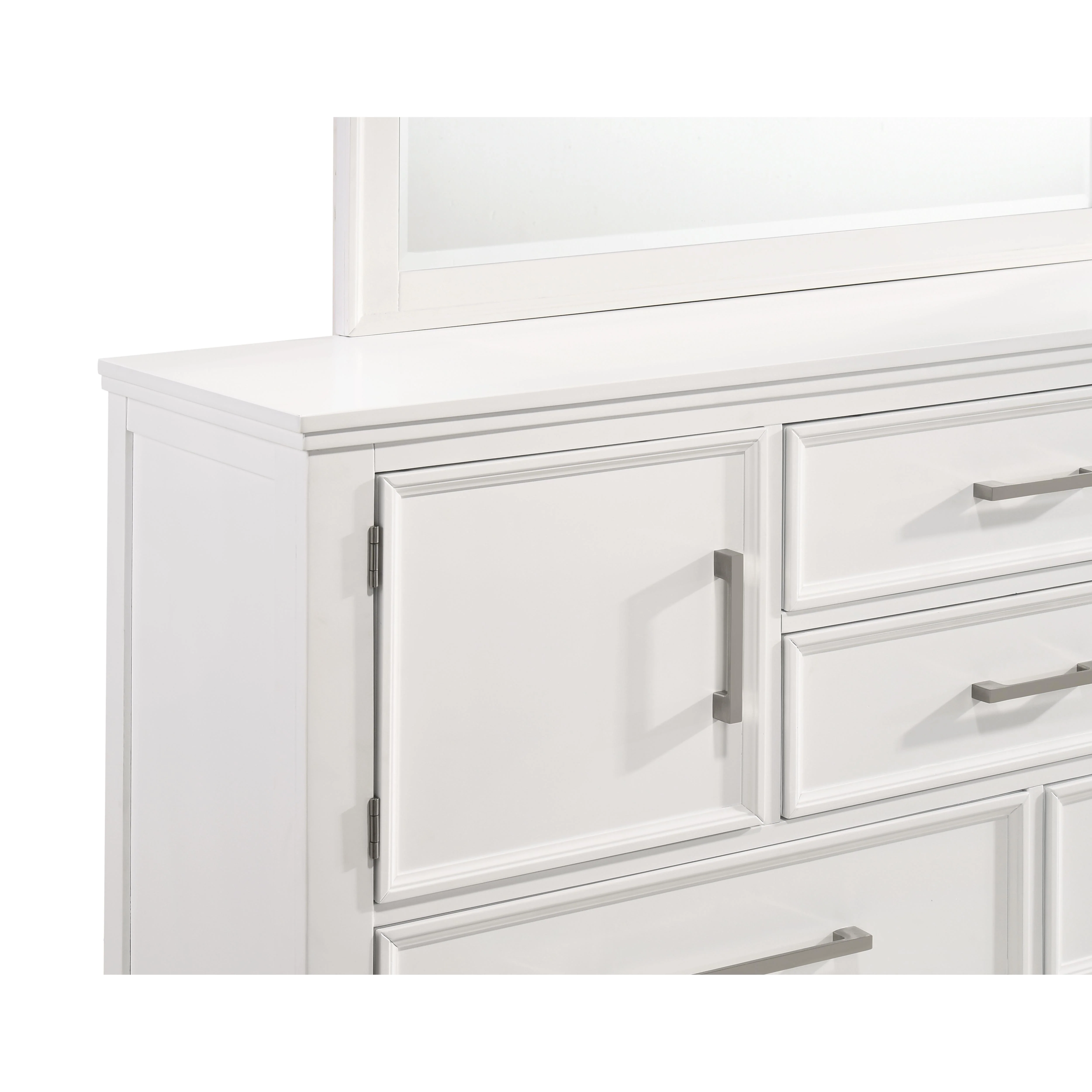 ANDOVER 60" DRESSER W/DOORS-WHITE - Image 5