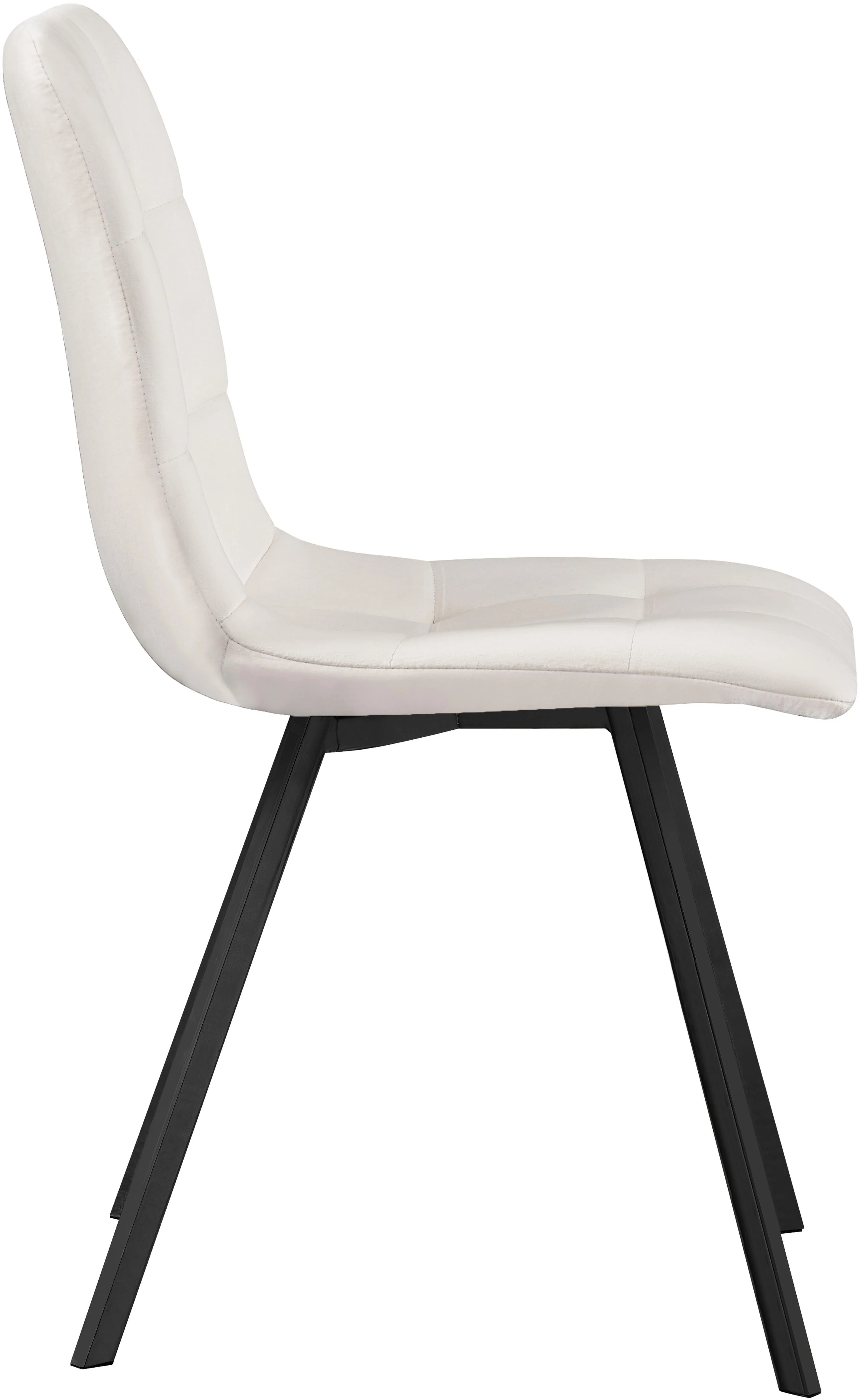 Annie Cream Velvet Dining Chair - Image 10
