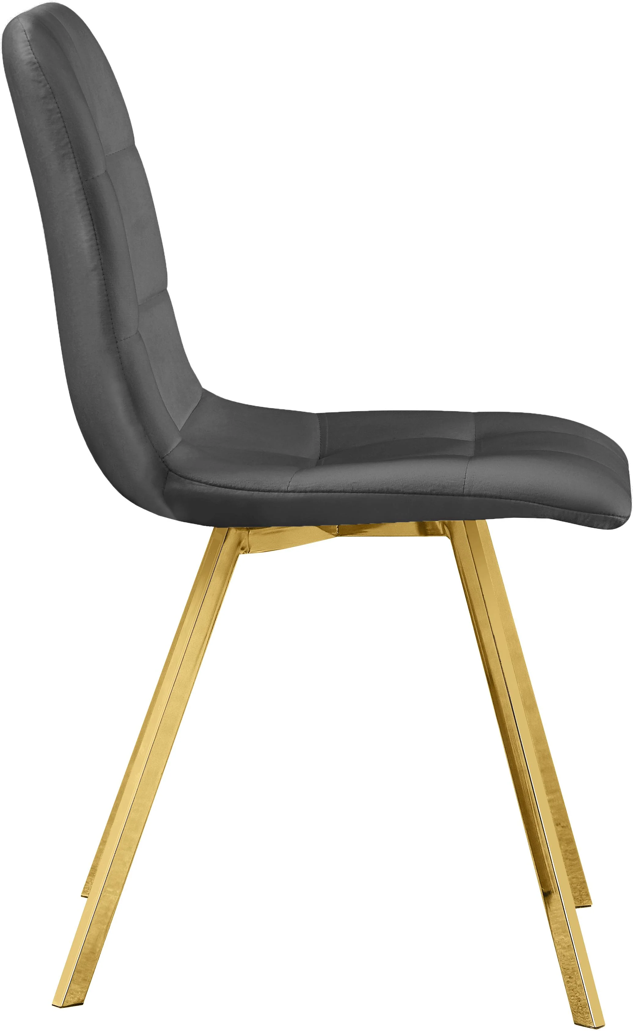 Annie Grey Velvet Dining Chair - Image 5