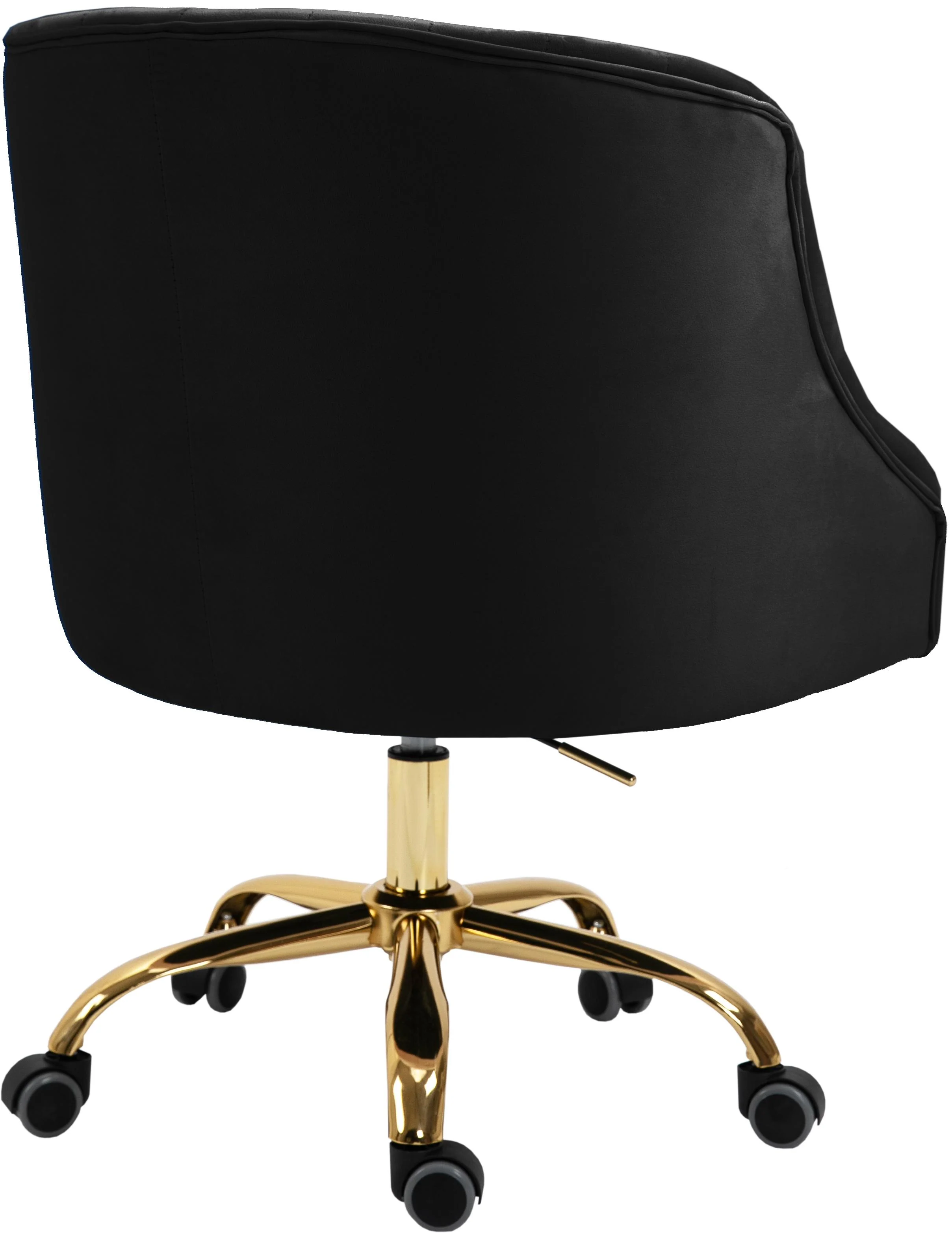 Arden Black Velvet Office Chair - Image 6