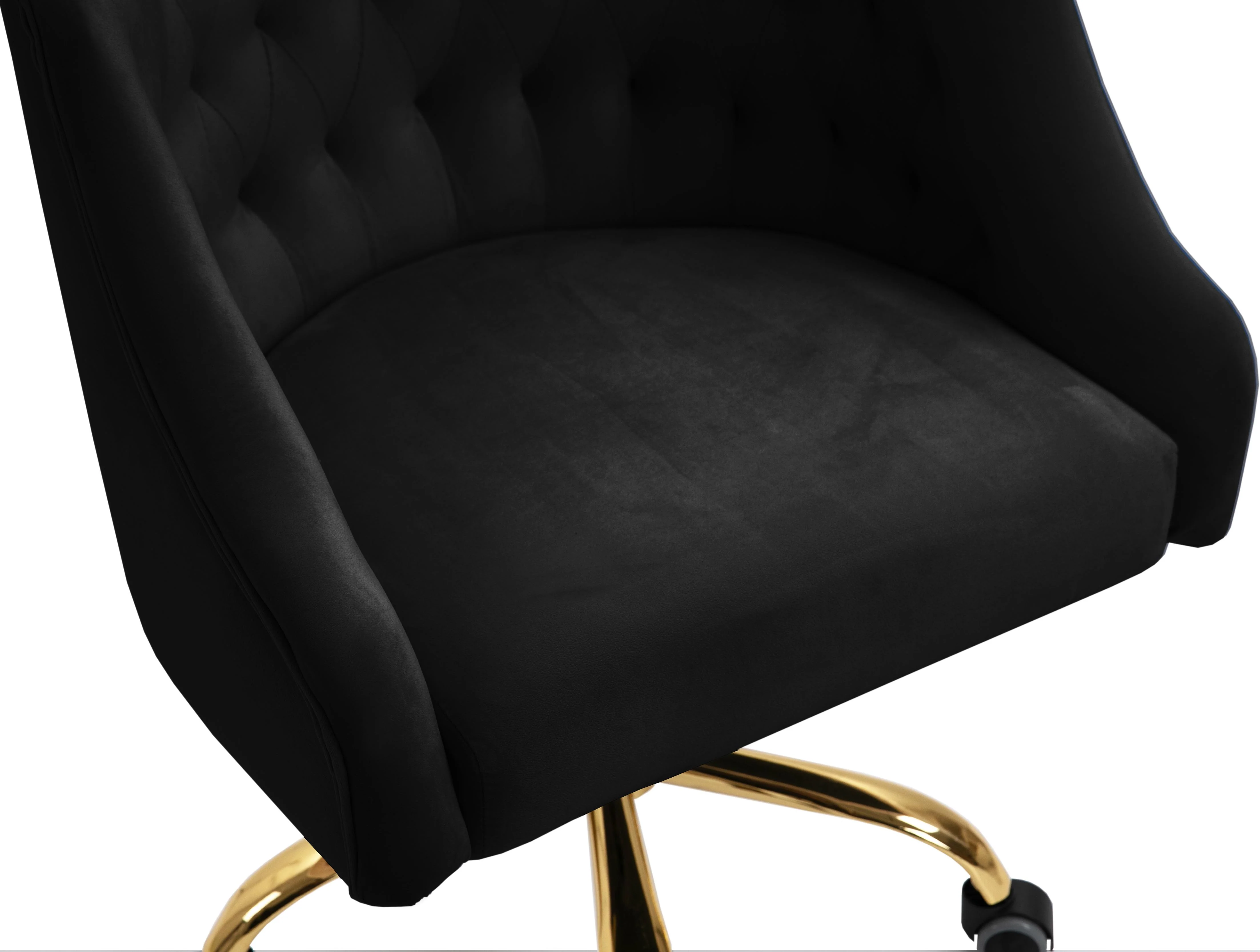 Arden Black Velvet Office Chair - Image 8