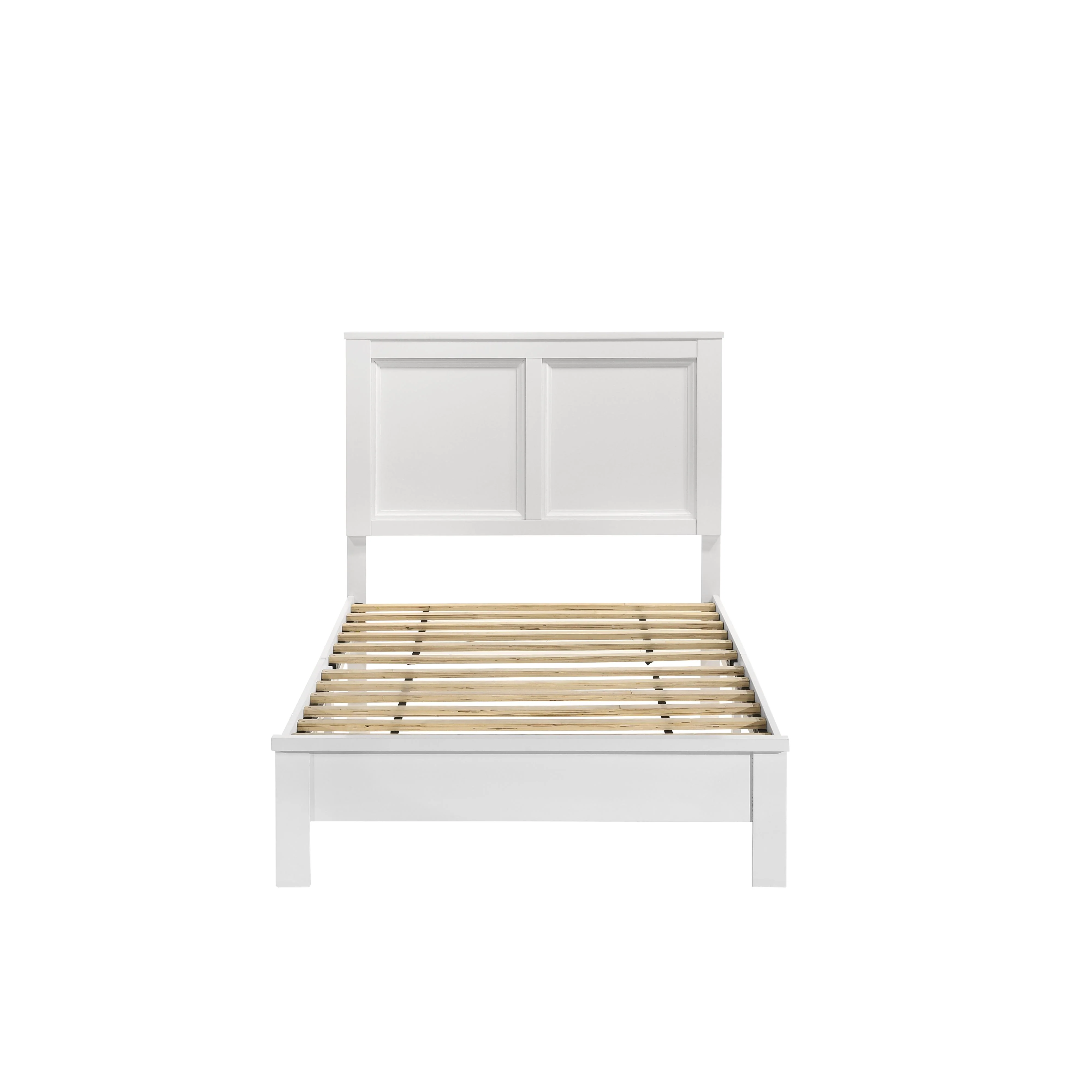 ARIES 4/6 F PANEL BED-HB/FB/RAILS-WHITE - Image 2