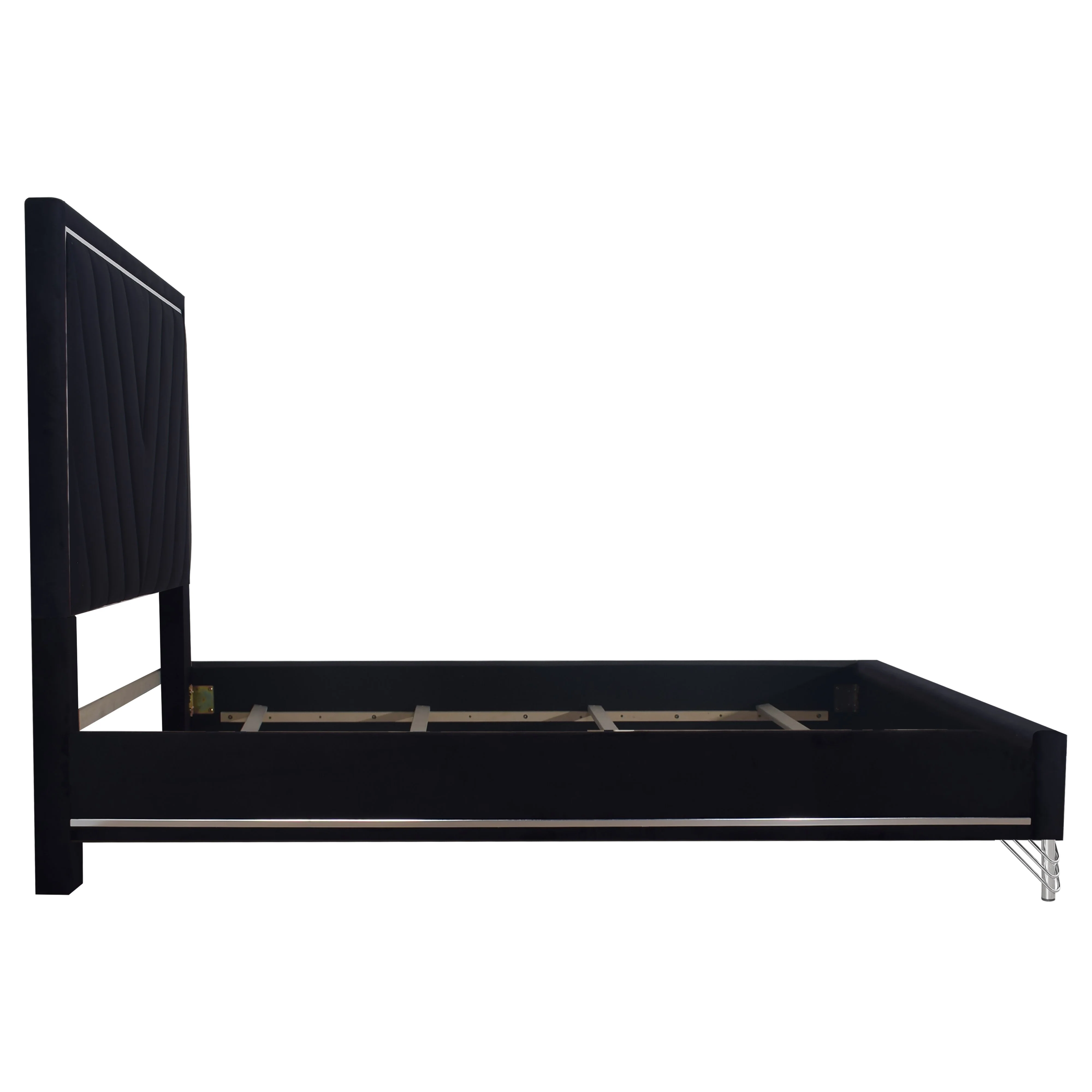 Ava 6/6 Ek Headboard, Footboard & Slat Kit-Ebony - Image 4