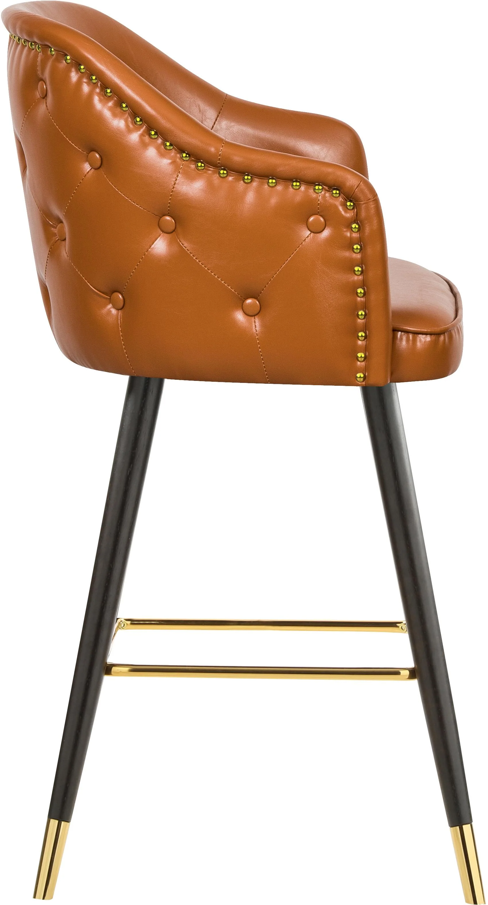 Barbosa Cognac Faux Leather Counter/Bar Stool - Image 5