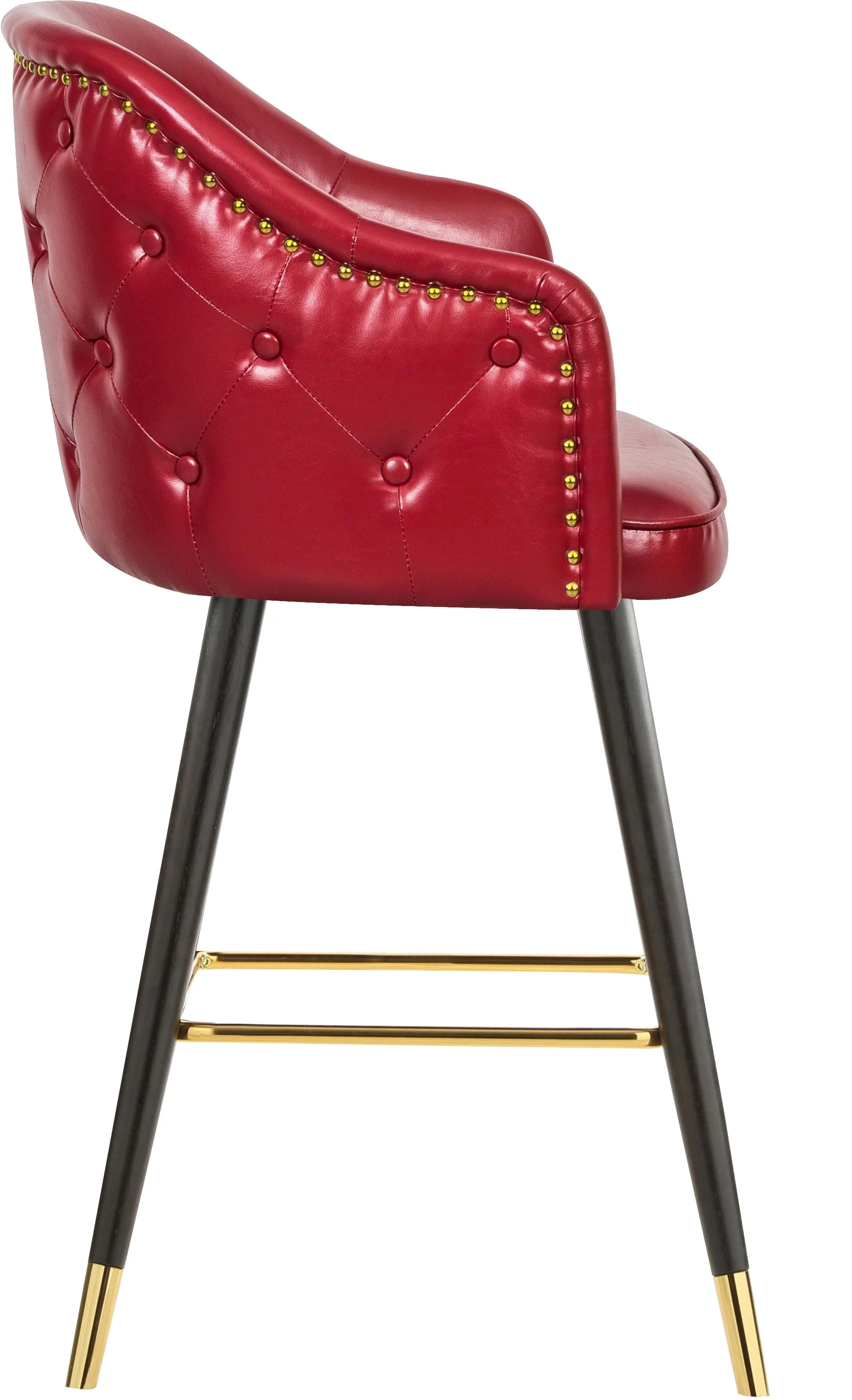 Barbosa Red Faux Leather Counter/Bar Stool - Image 5