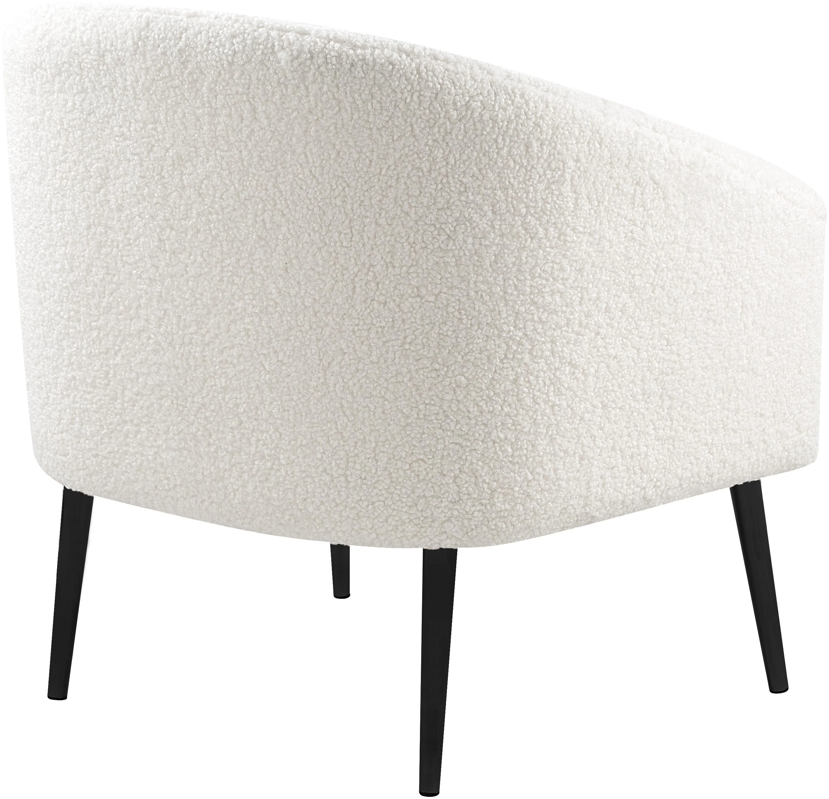 Barlow White Faux Sheepskin Fur Accent Chair - Image 13