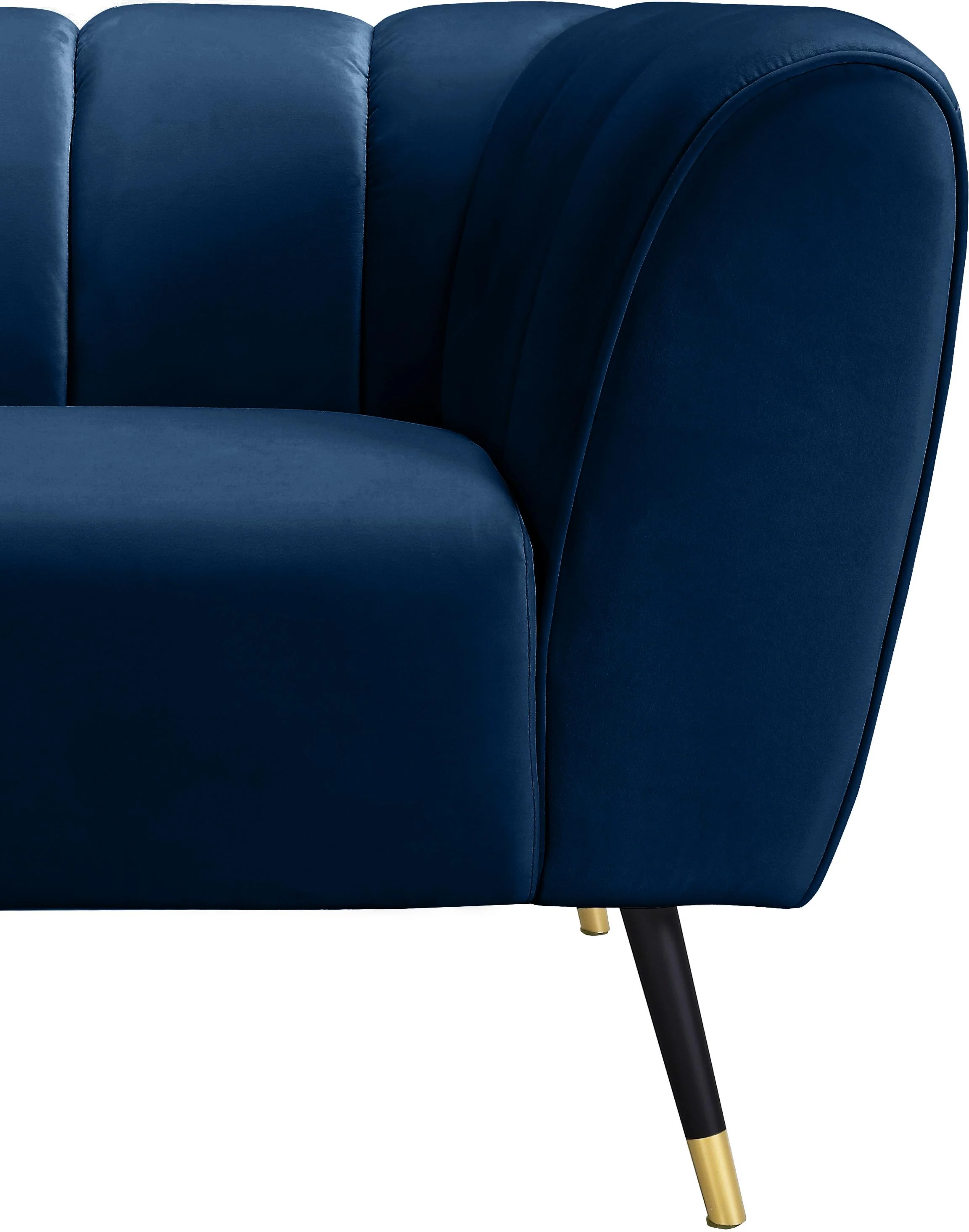 Beaumont Navy Velvet Chair - Image 6