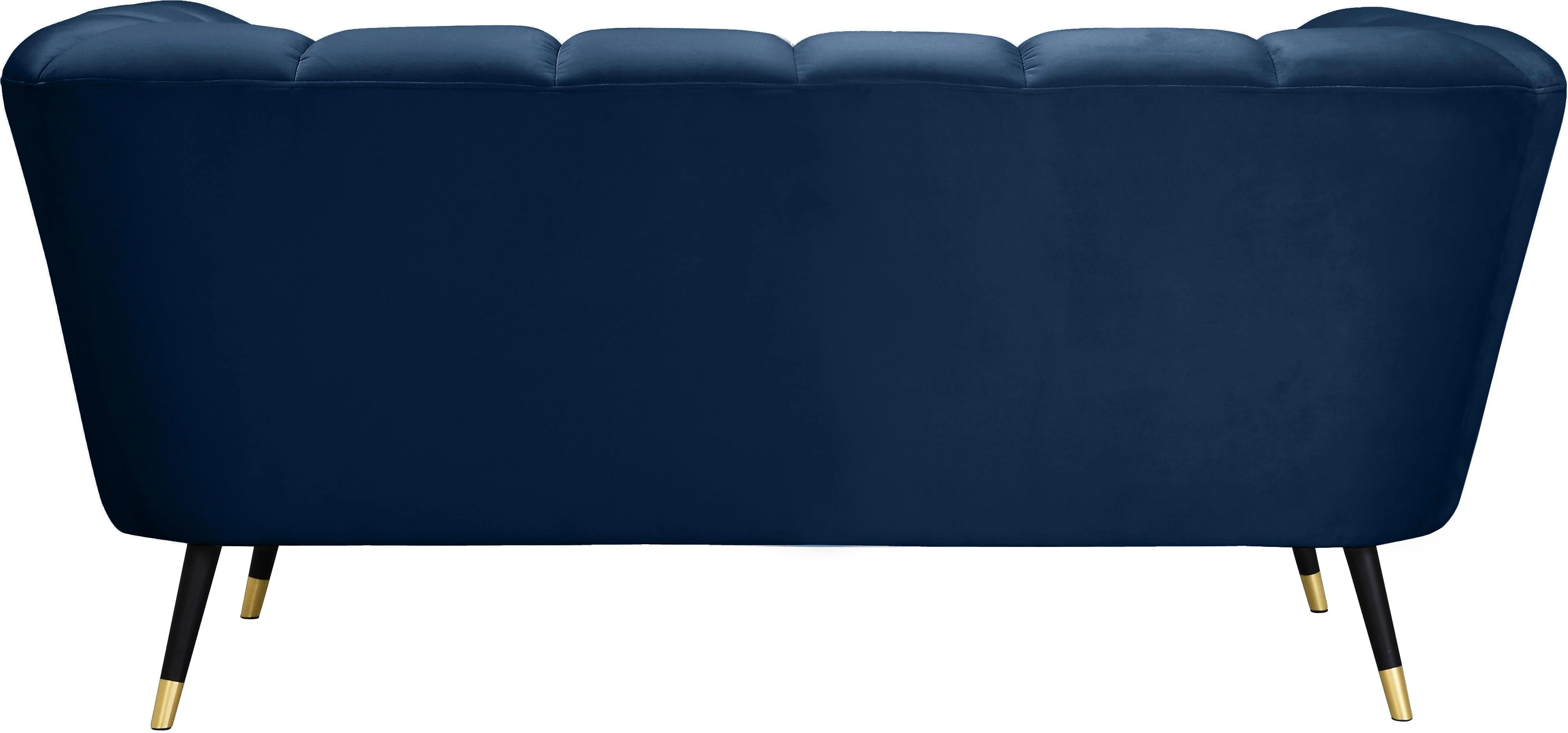 Beaumont Navy Velvet Loveseat - Image 3