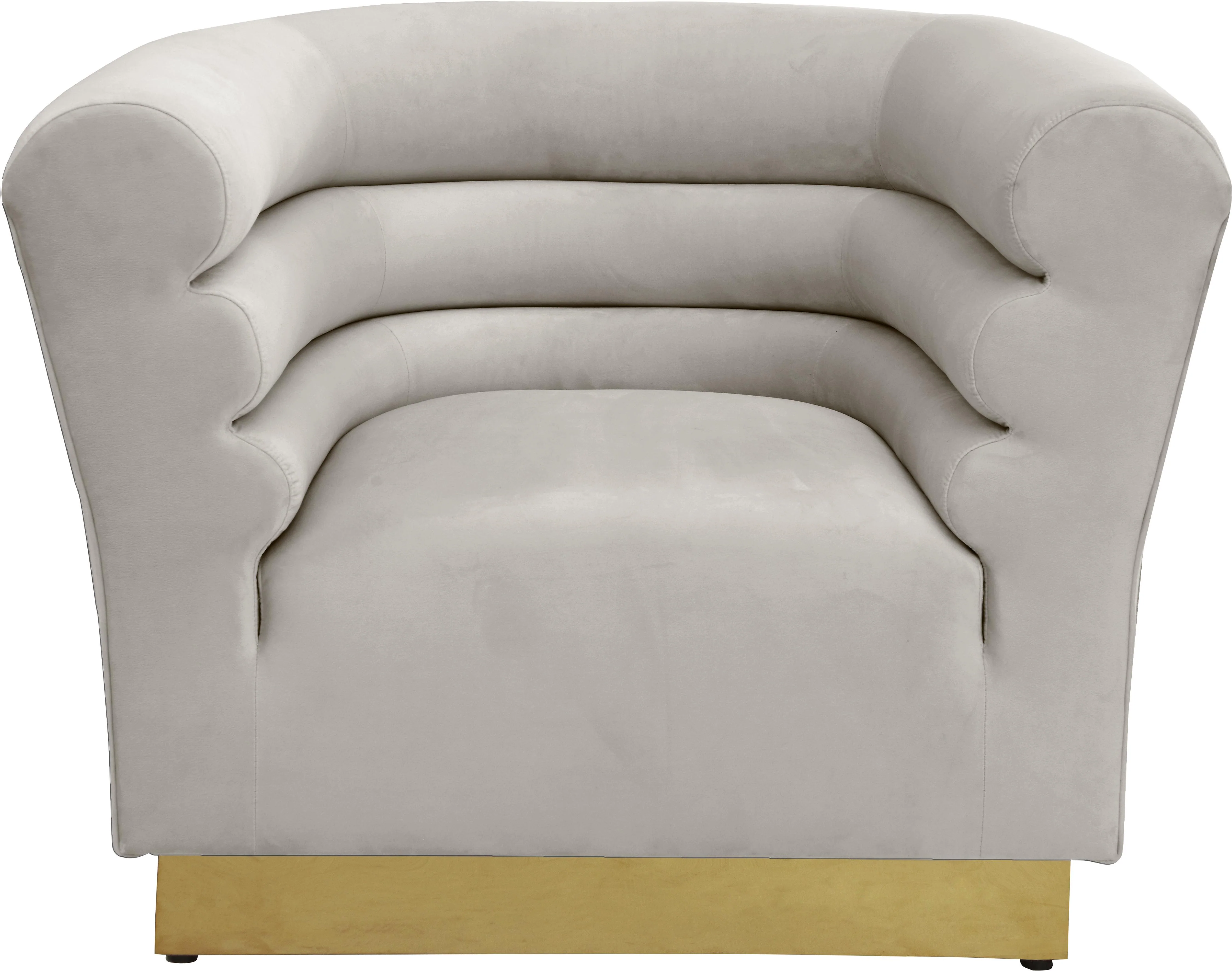 Bellini Cream Velvet Chair - Image 4