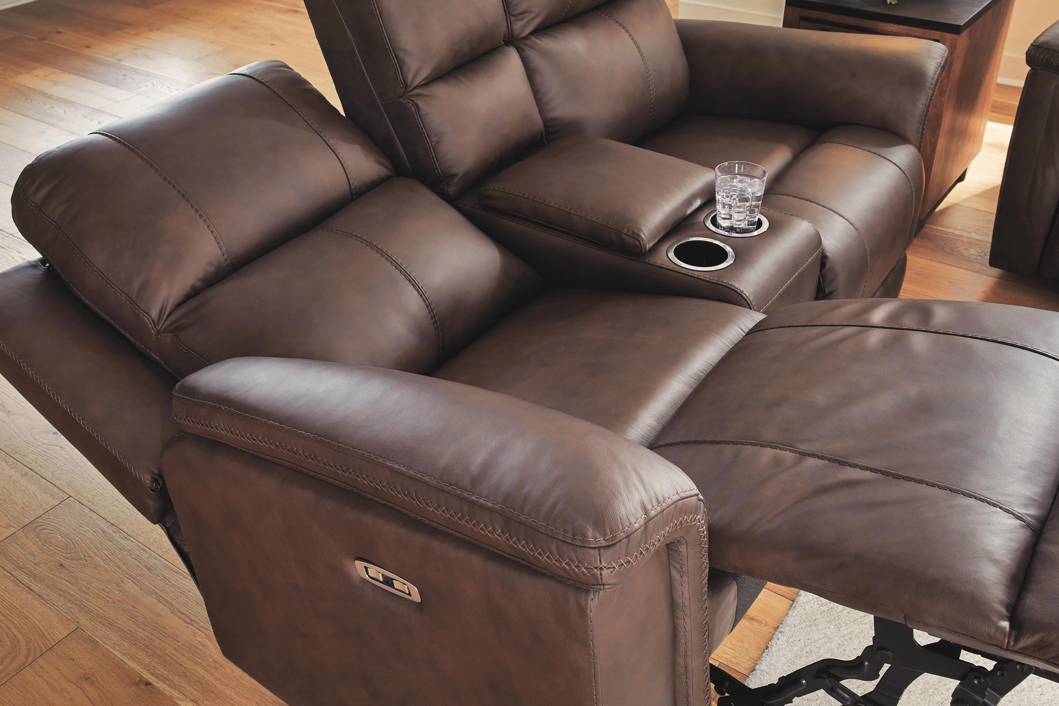 Bleckley Power Reclining Loveseat with Console - Image 8
