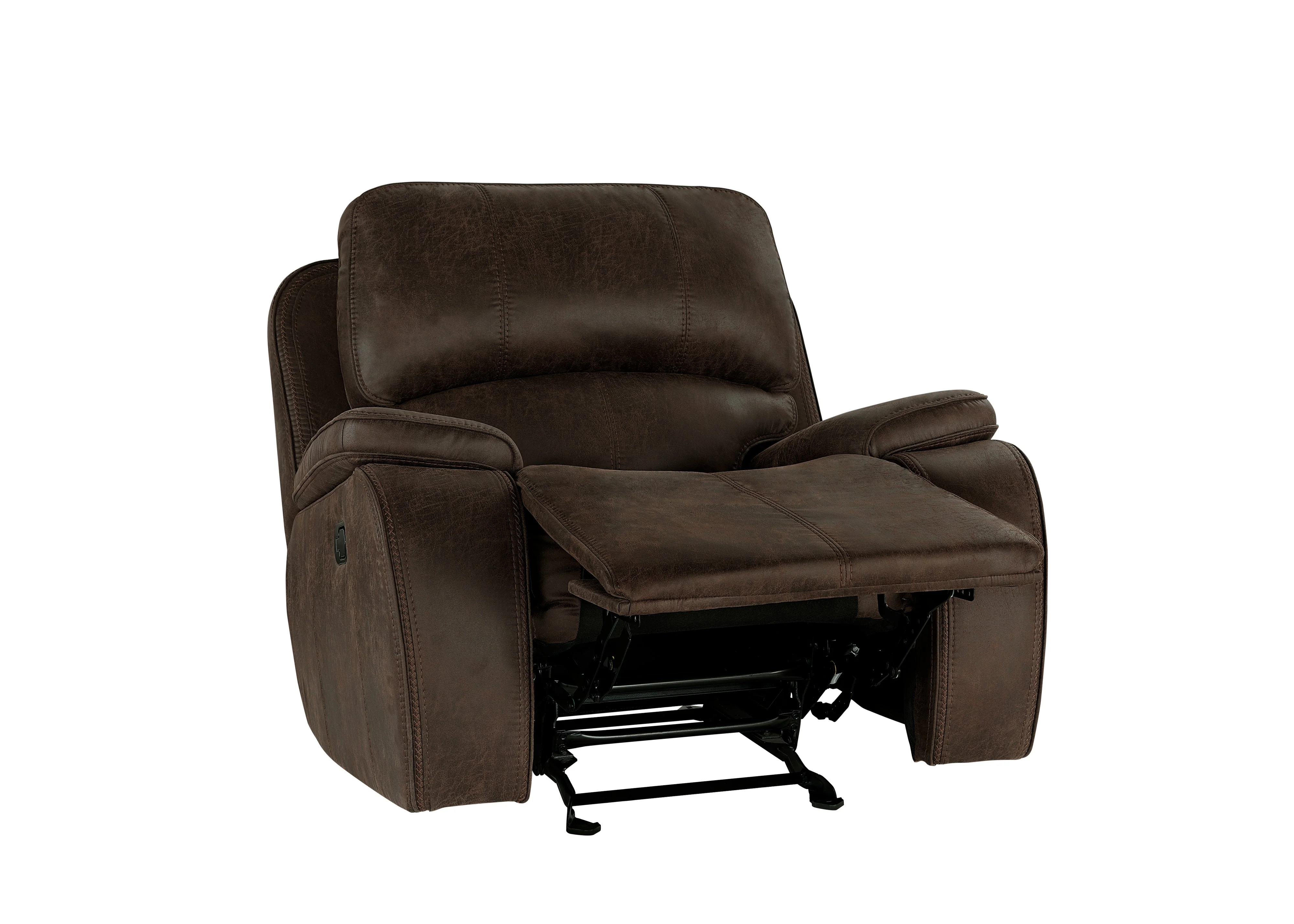 Brookings Glider Recliner-Brown - Image 4