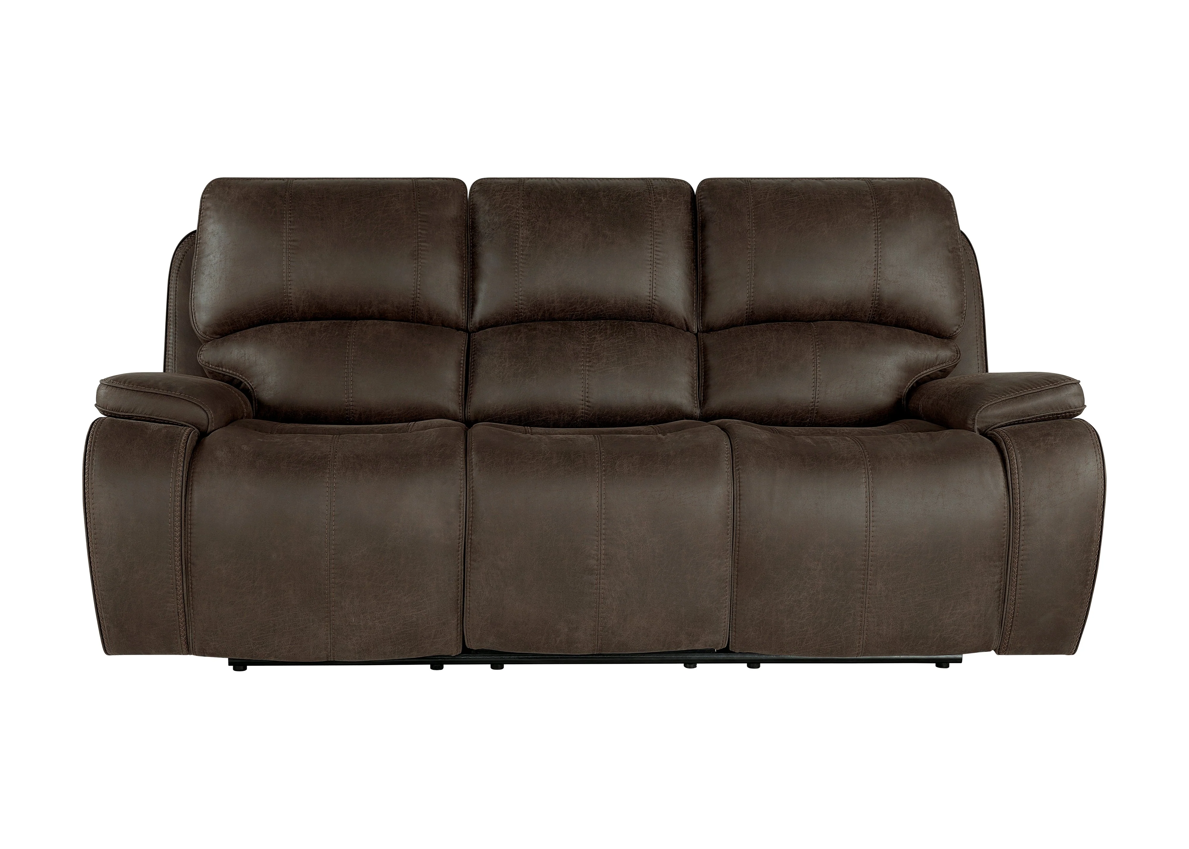 Brookings Sofa W/Pwr Hr & Fr-Brown - Image 2