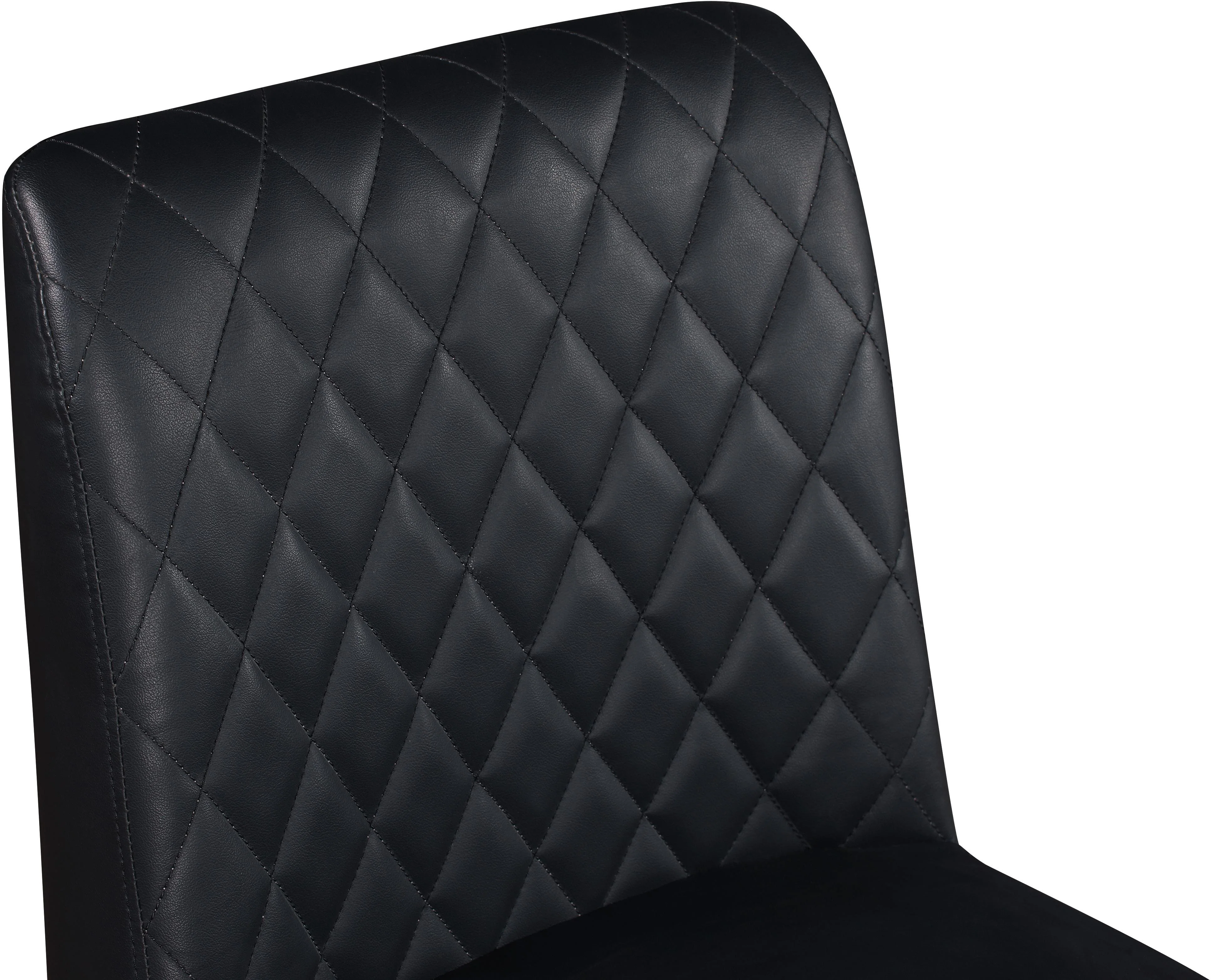 Bryce Black Faux Leather Stool - Image 5