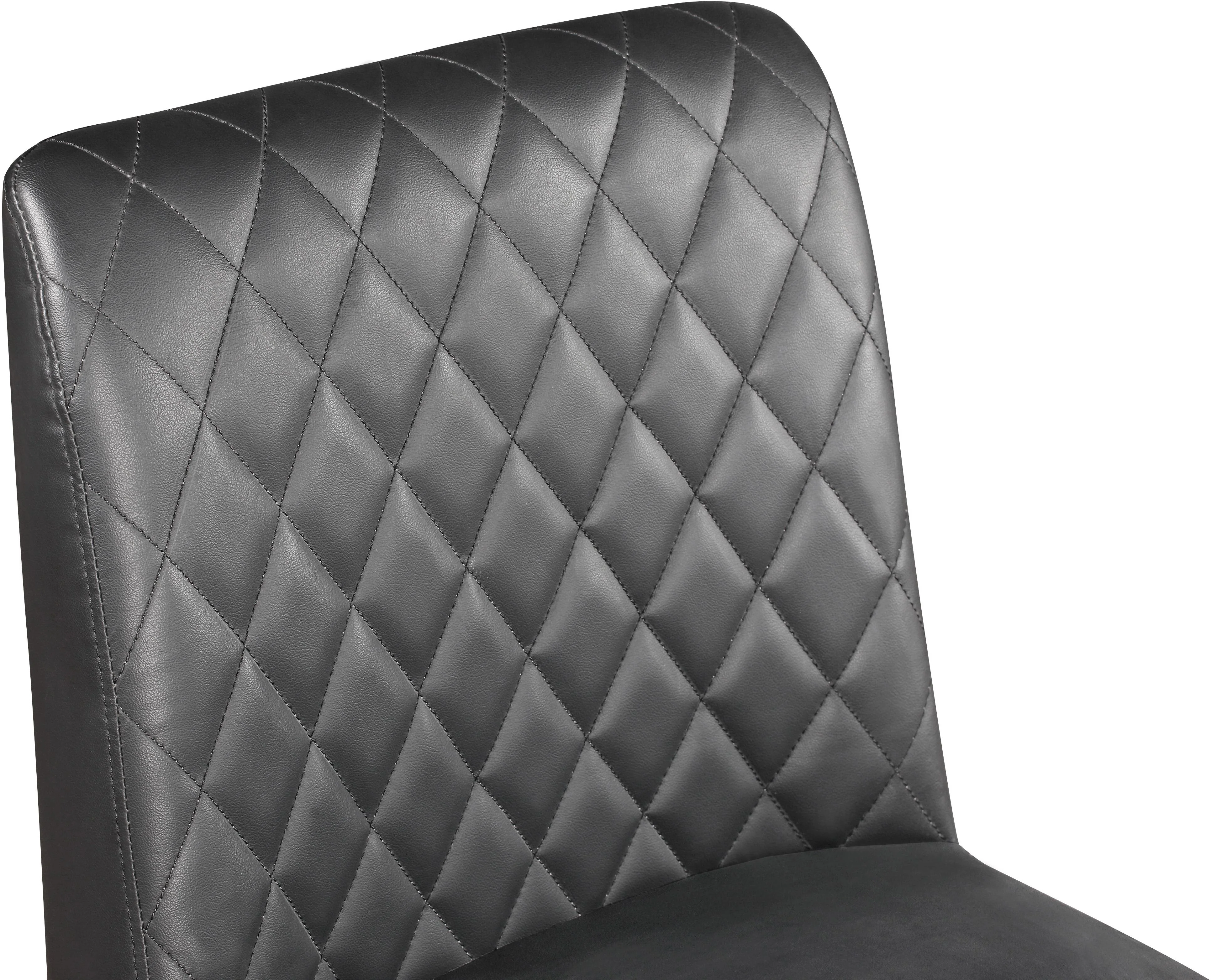 Bryce Grey Faux Leather Stool - Image 5