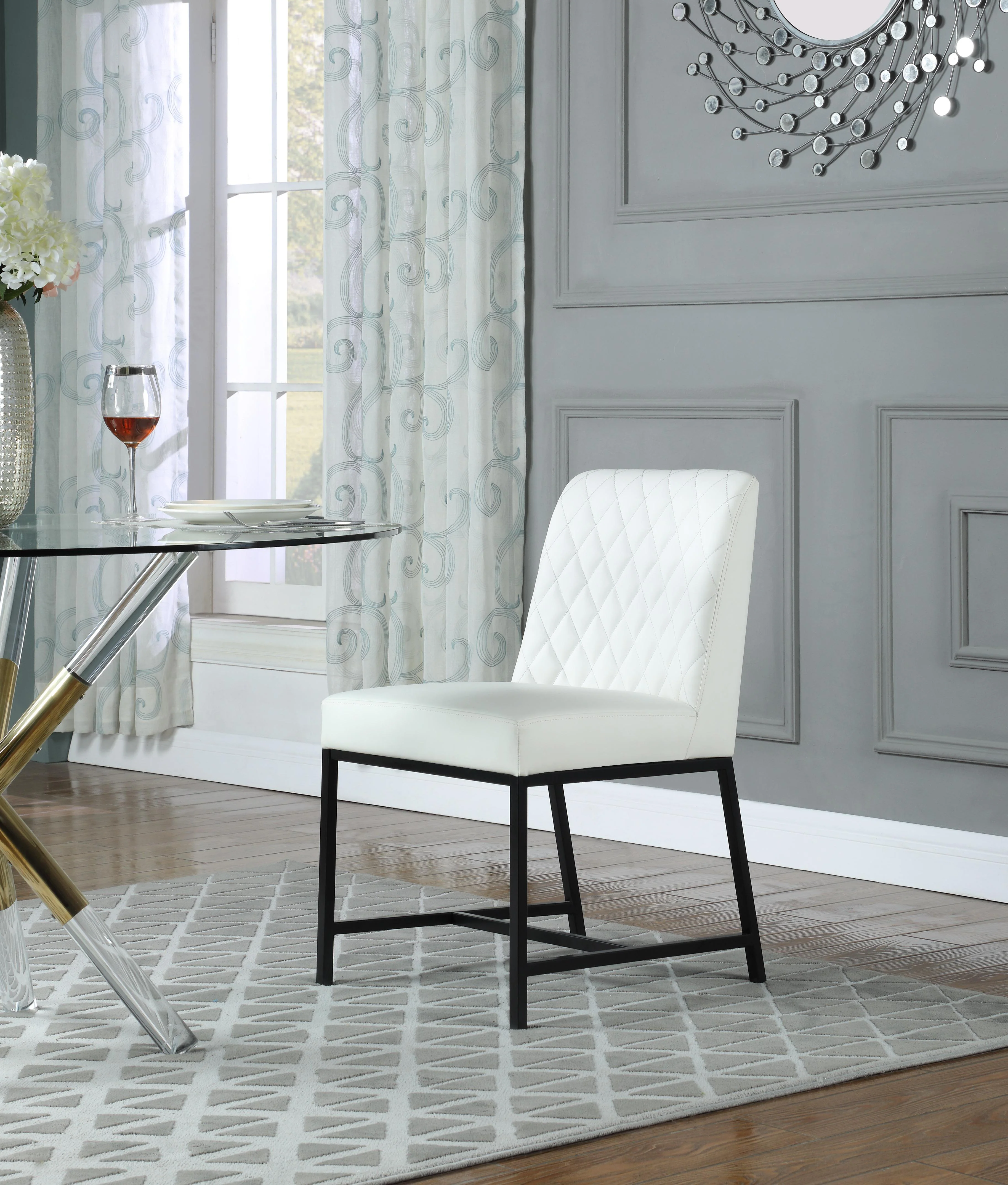 Bryce White Faux Leather Dining Chair - Image 7
