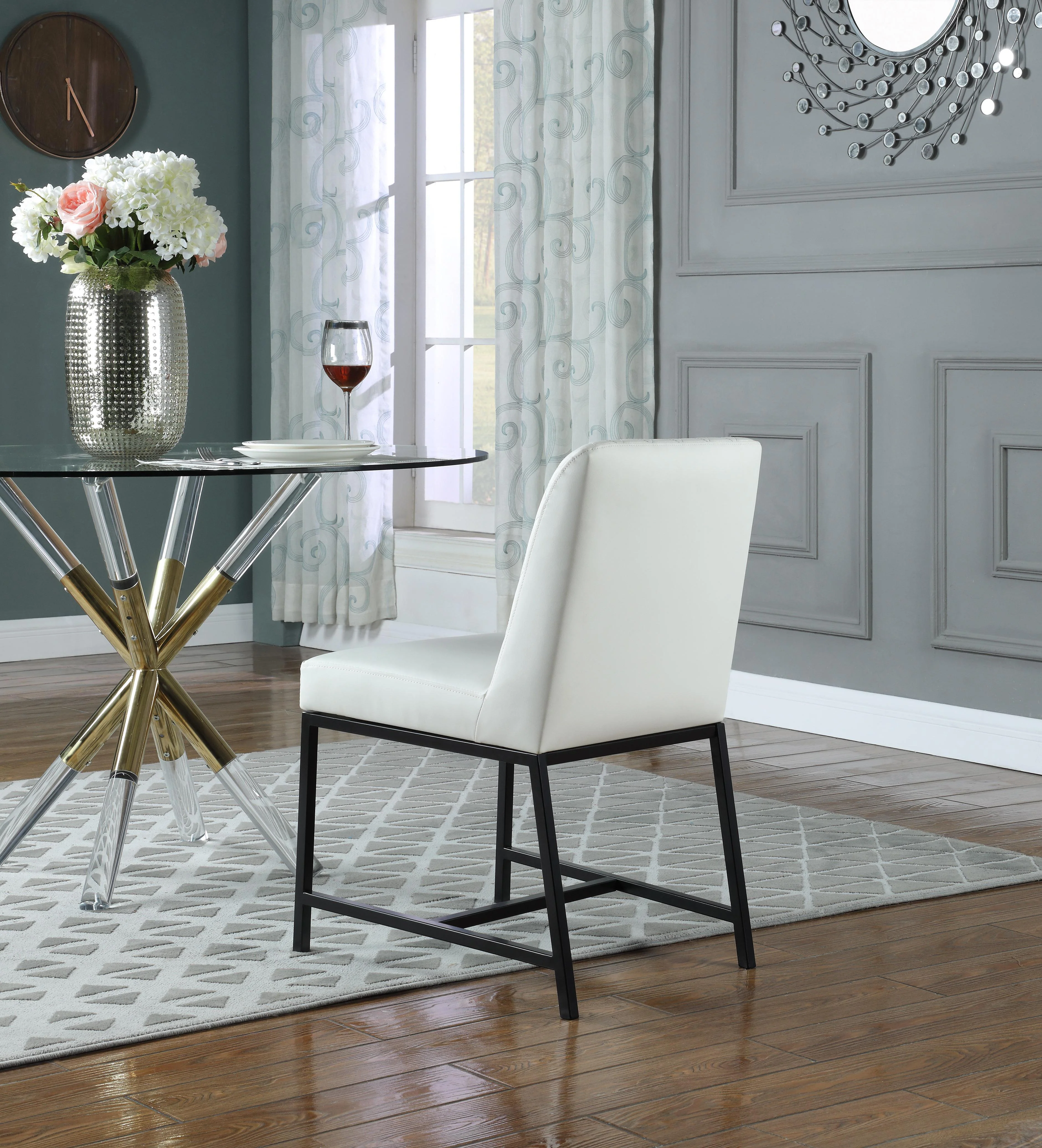 Bryce White Faux Leather Dining Chair - Image 8