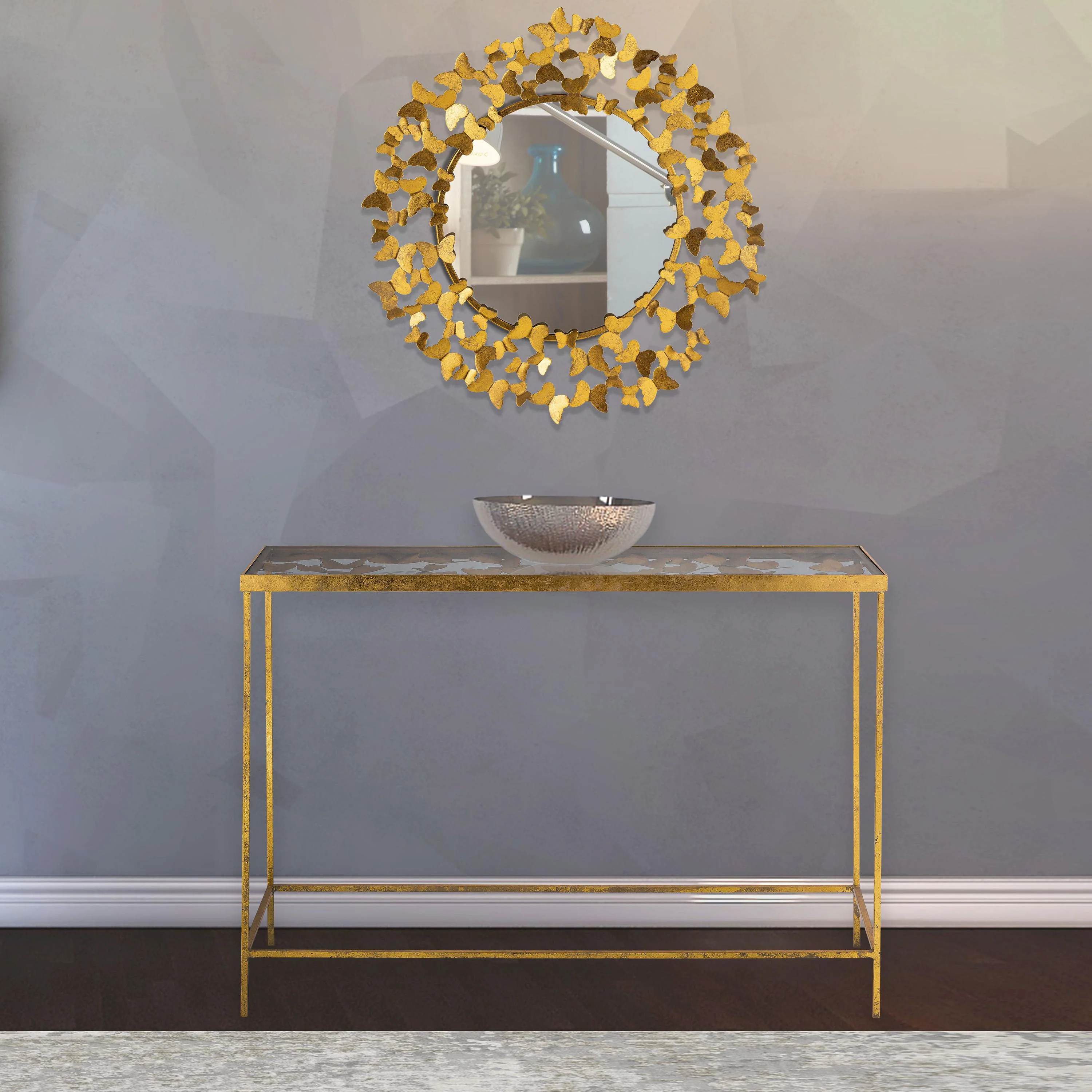 Butterfly Gold Mirror - Image 2