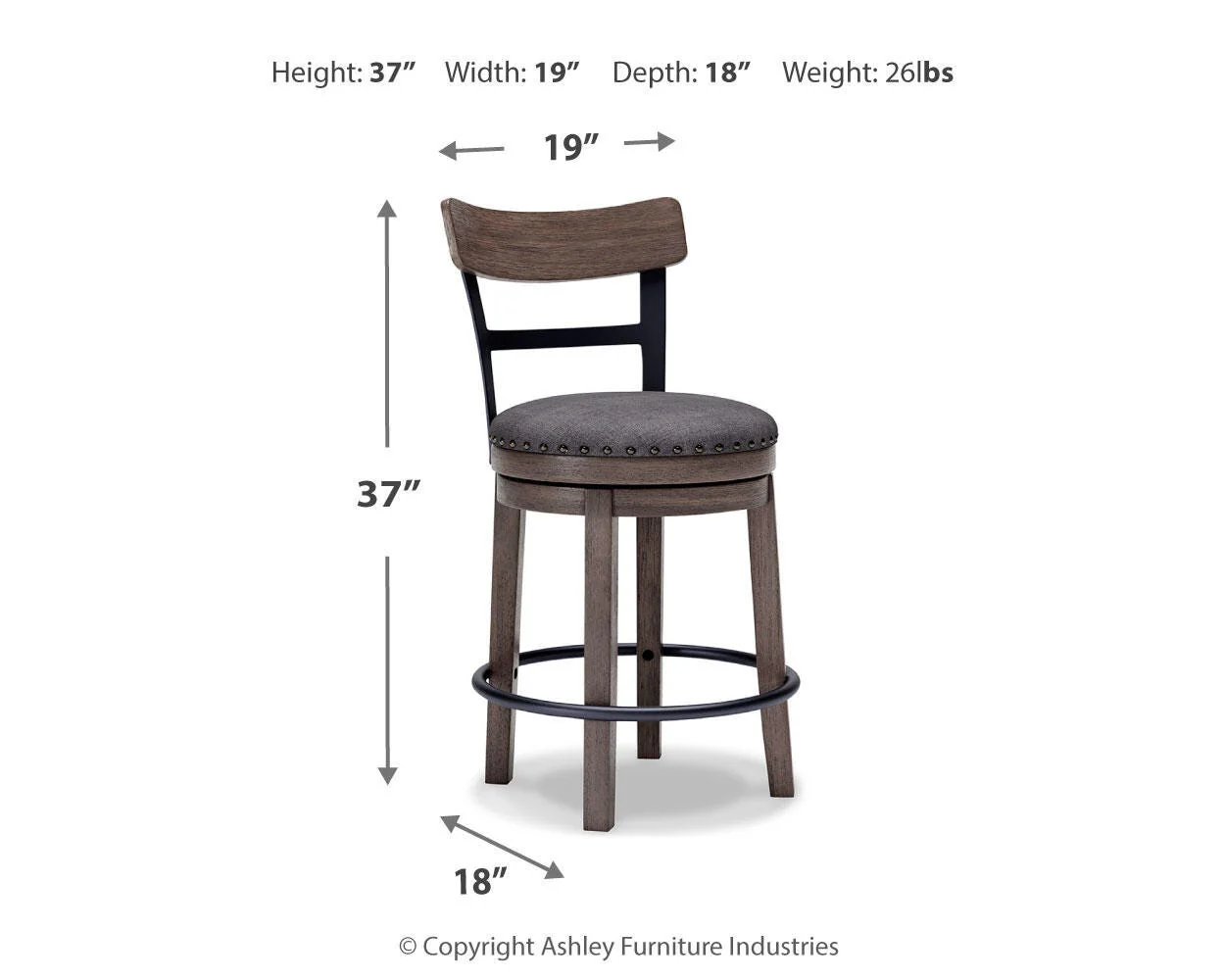 Caitbrook Counter Height Bar Stool - Image 7