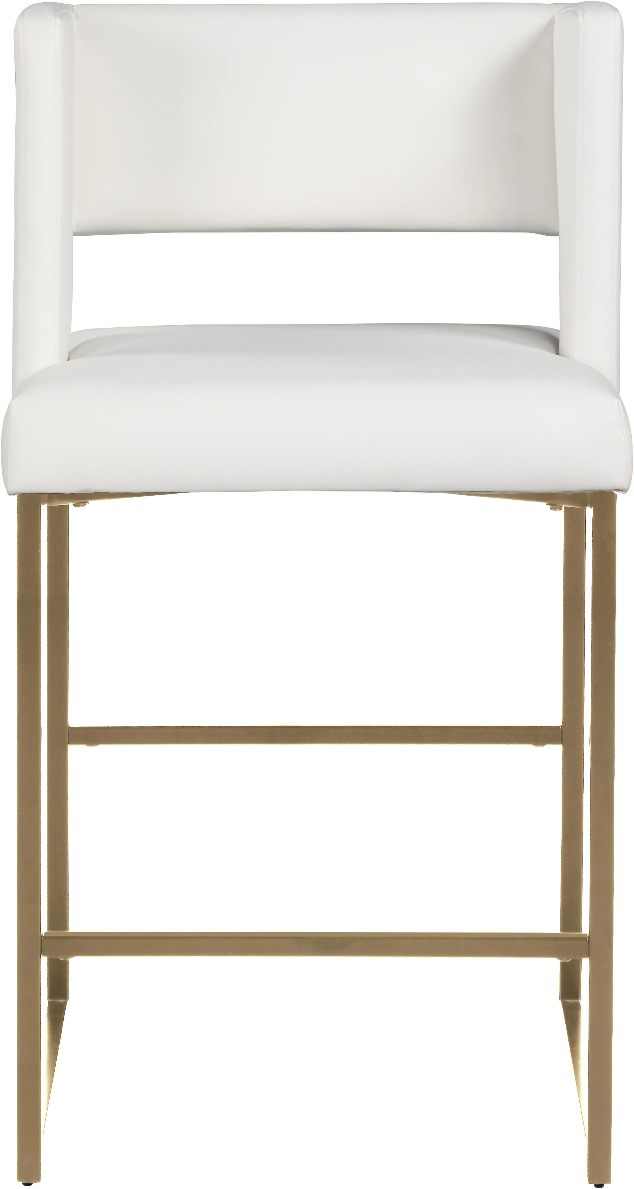 Caleb White Faux Leather Counter Stool - Image 6