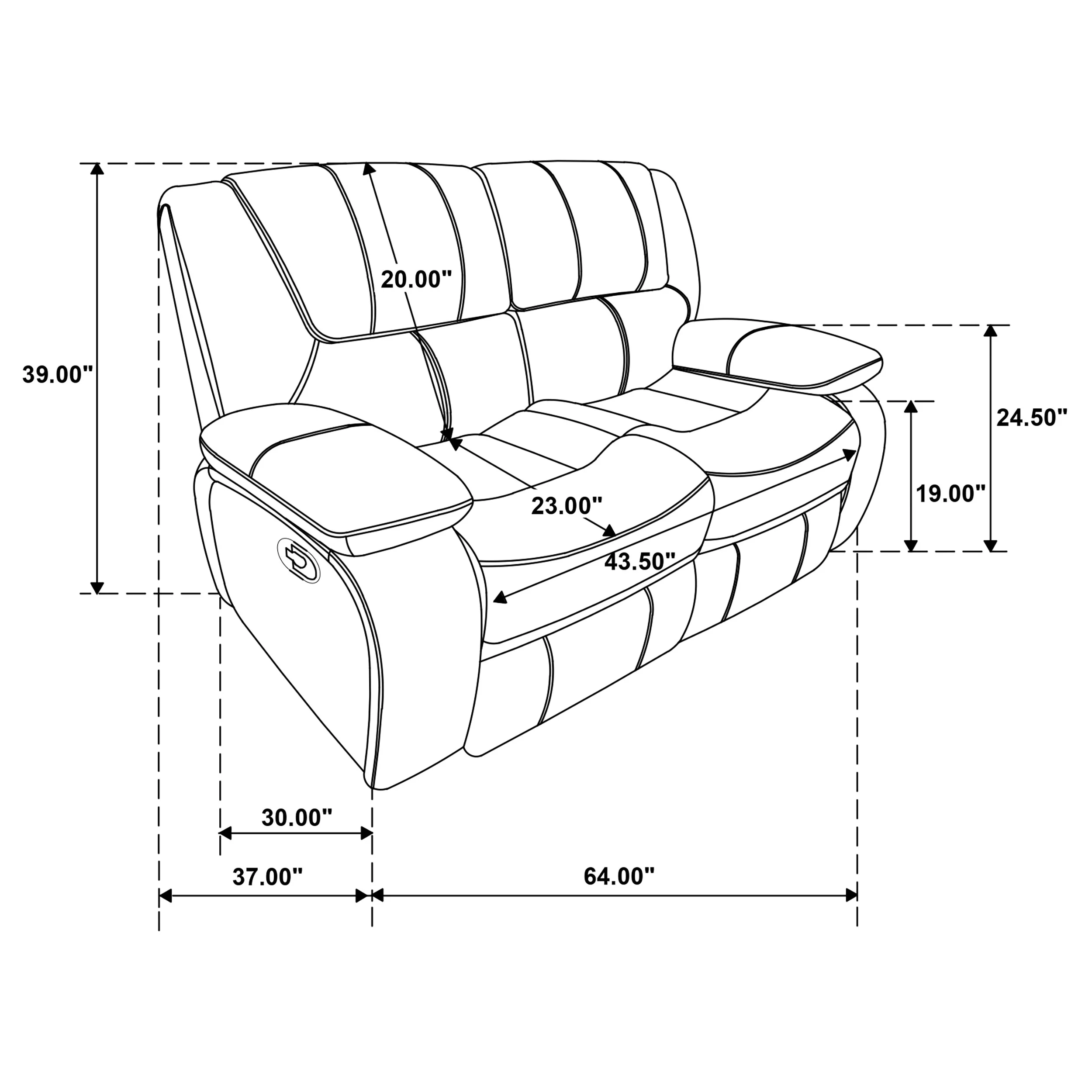 Camila Reclining Loveseat - Image 22