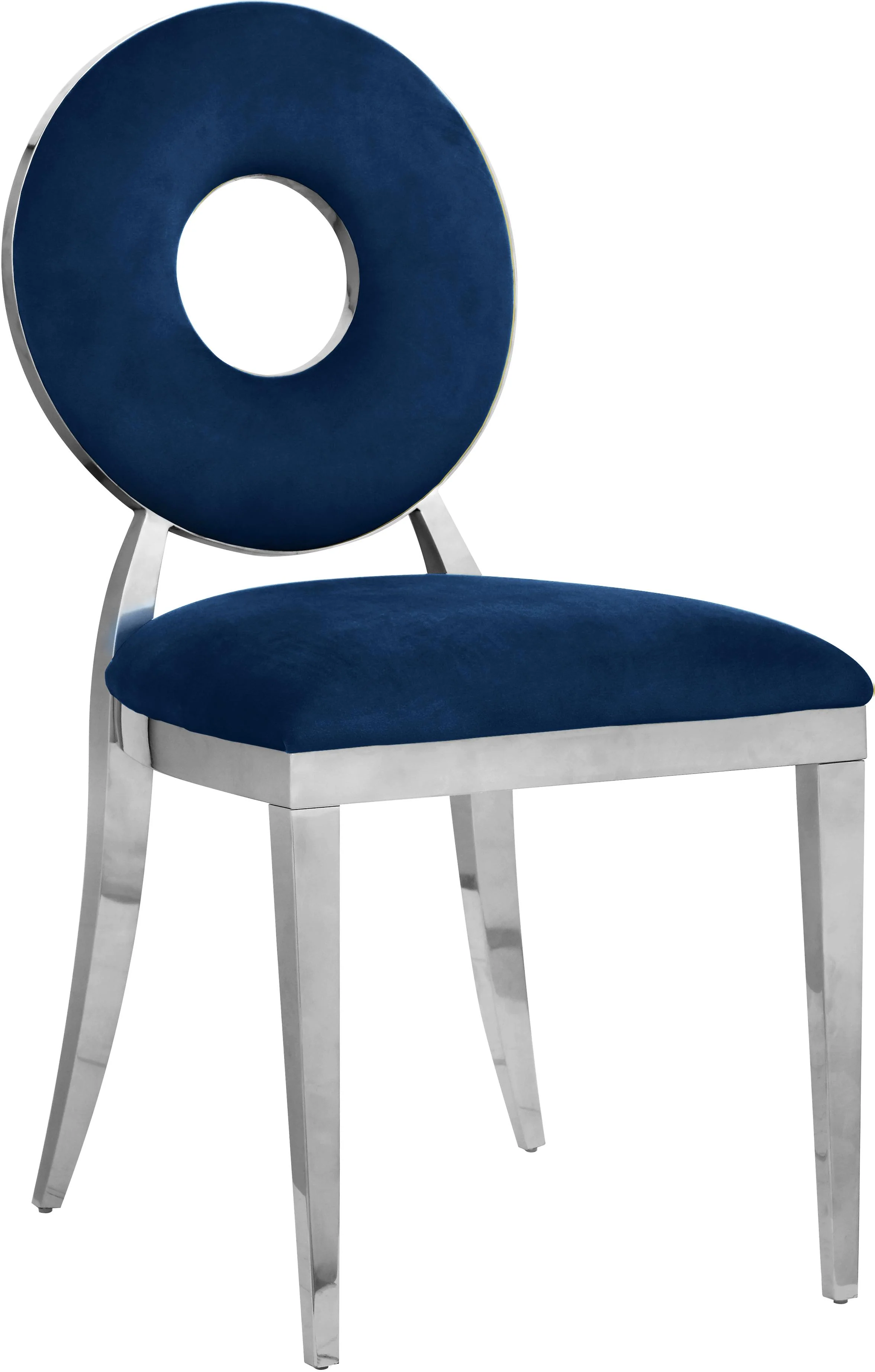 Carousel Navy Velvet Dining Chair - Image 11