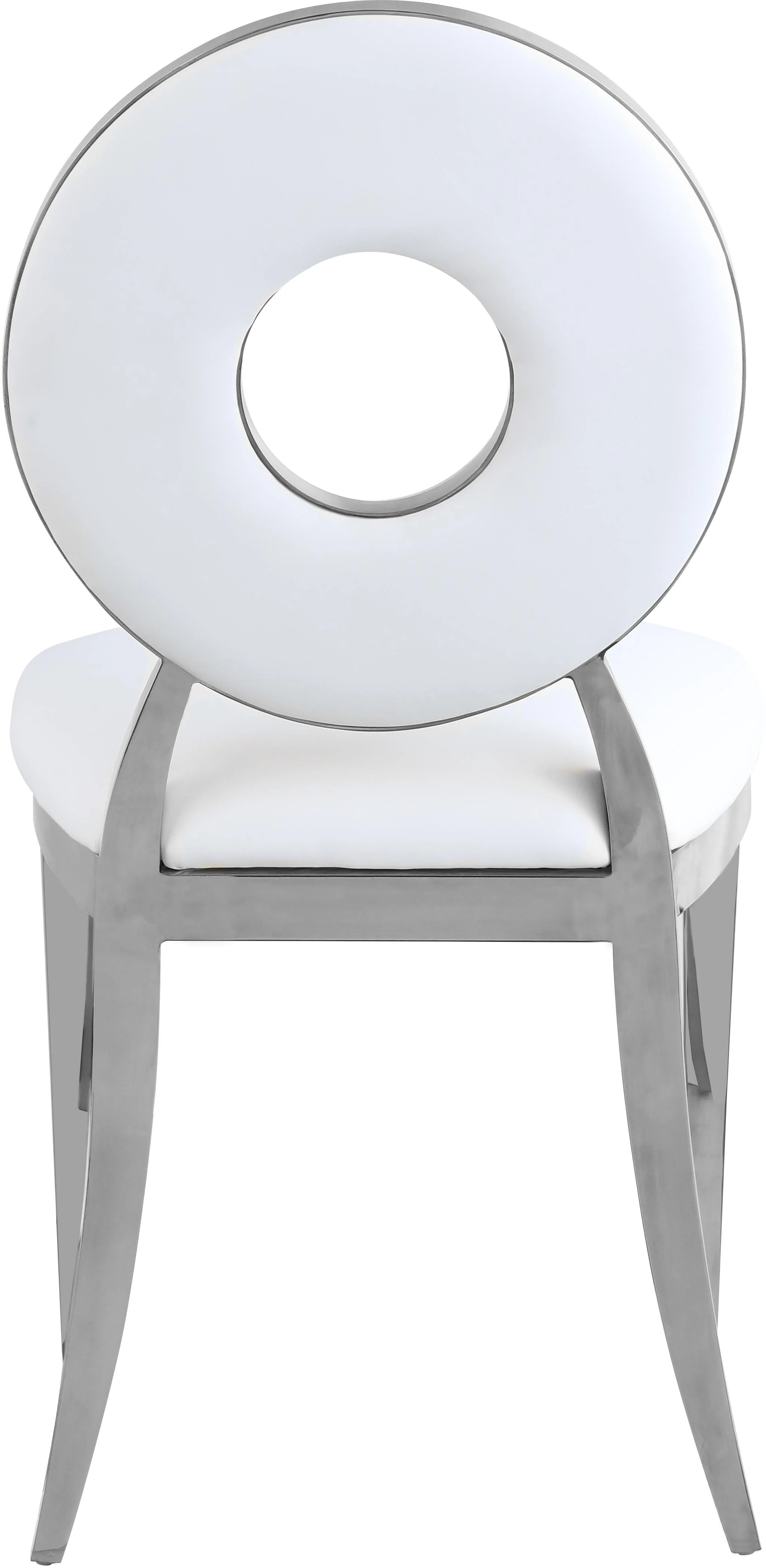 Carousel White Faux Leather Dining Chair - Image 9