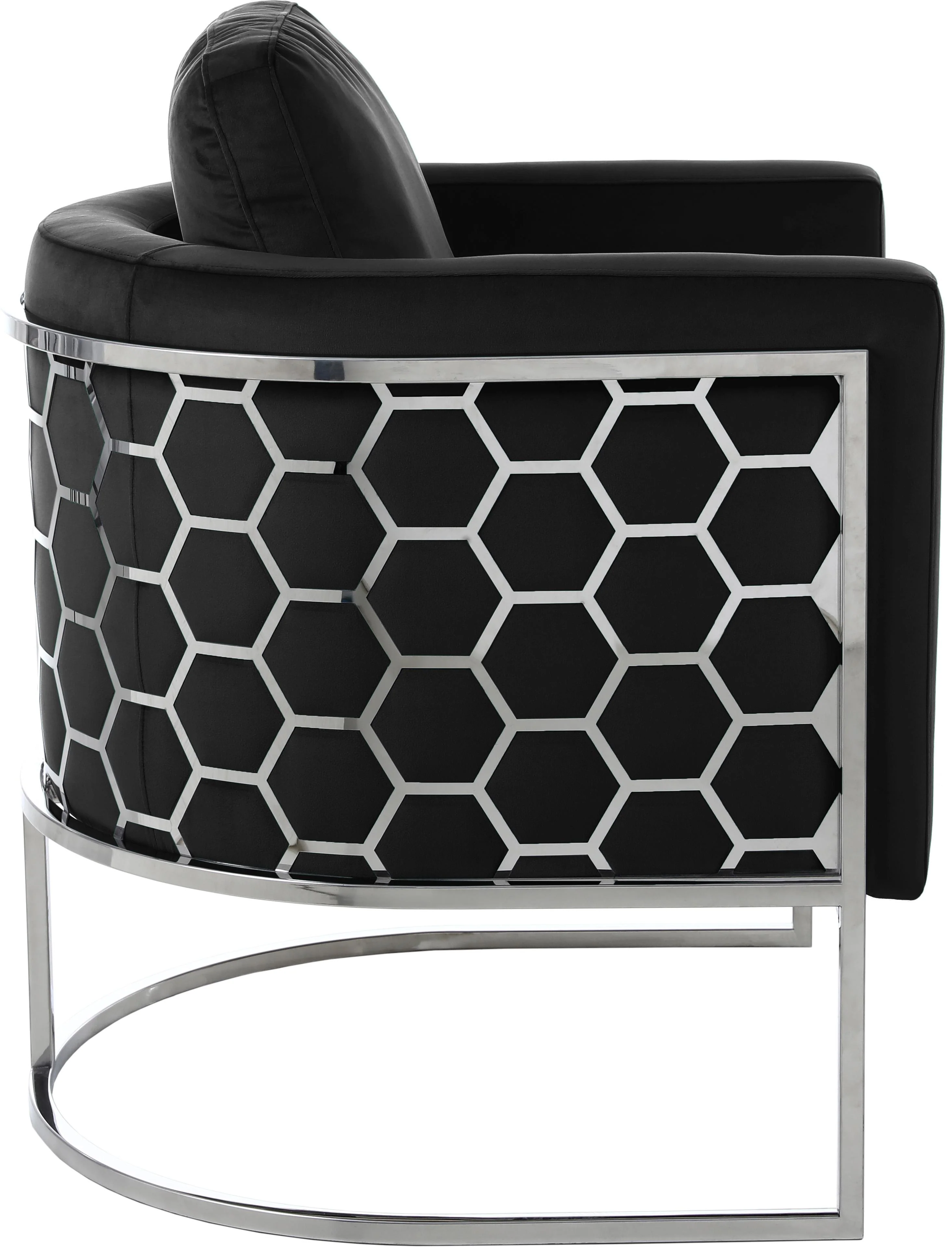 Casa Black Velvet Chair - Image 3